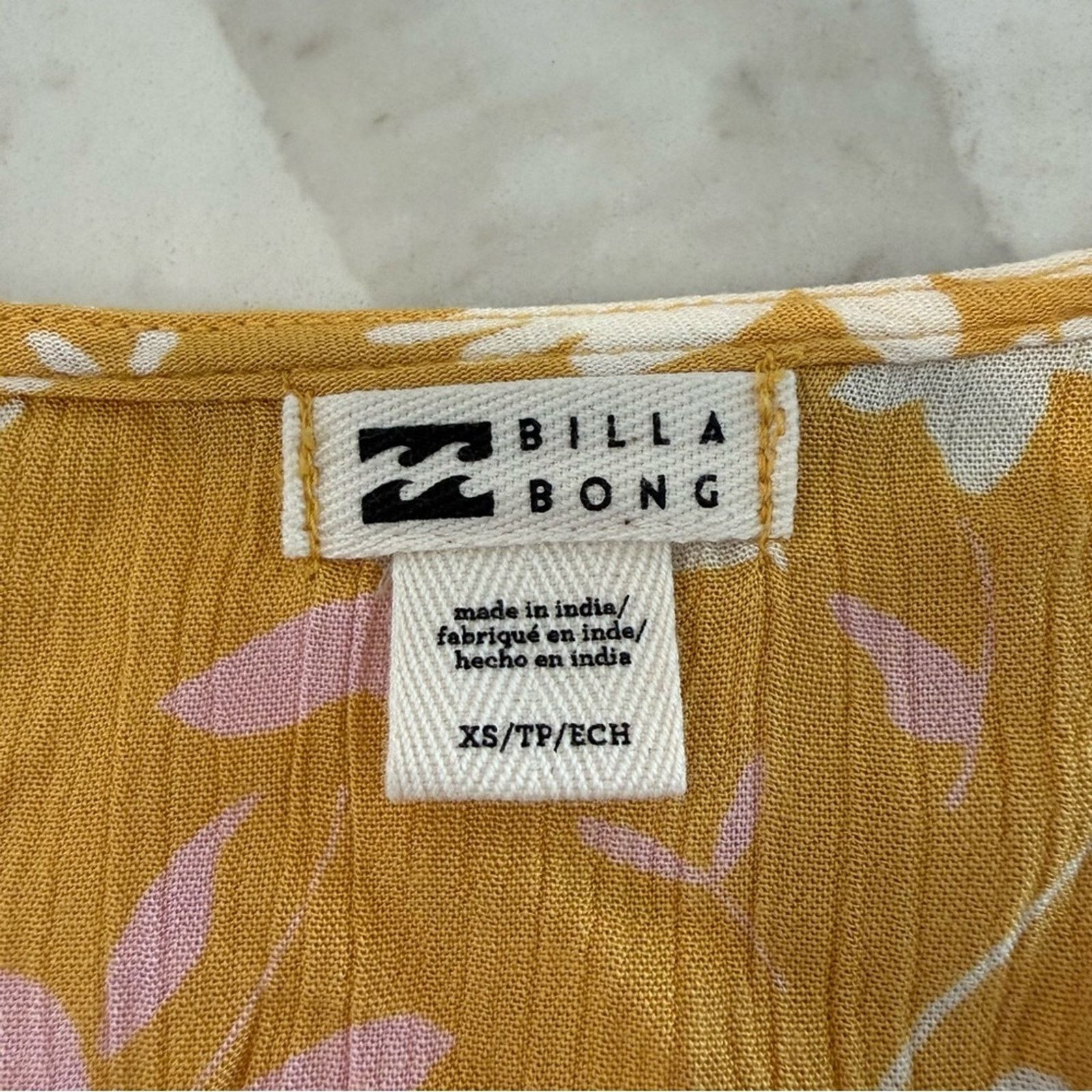 Billabong Billabong NWT Wrap Roll Ruffle Floral Mini Dress Womens XS Size XS / US 0-2 / IT 36-38 - 15 Thumbnail