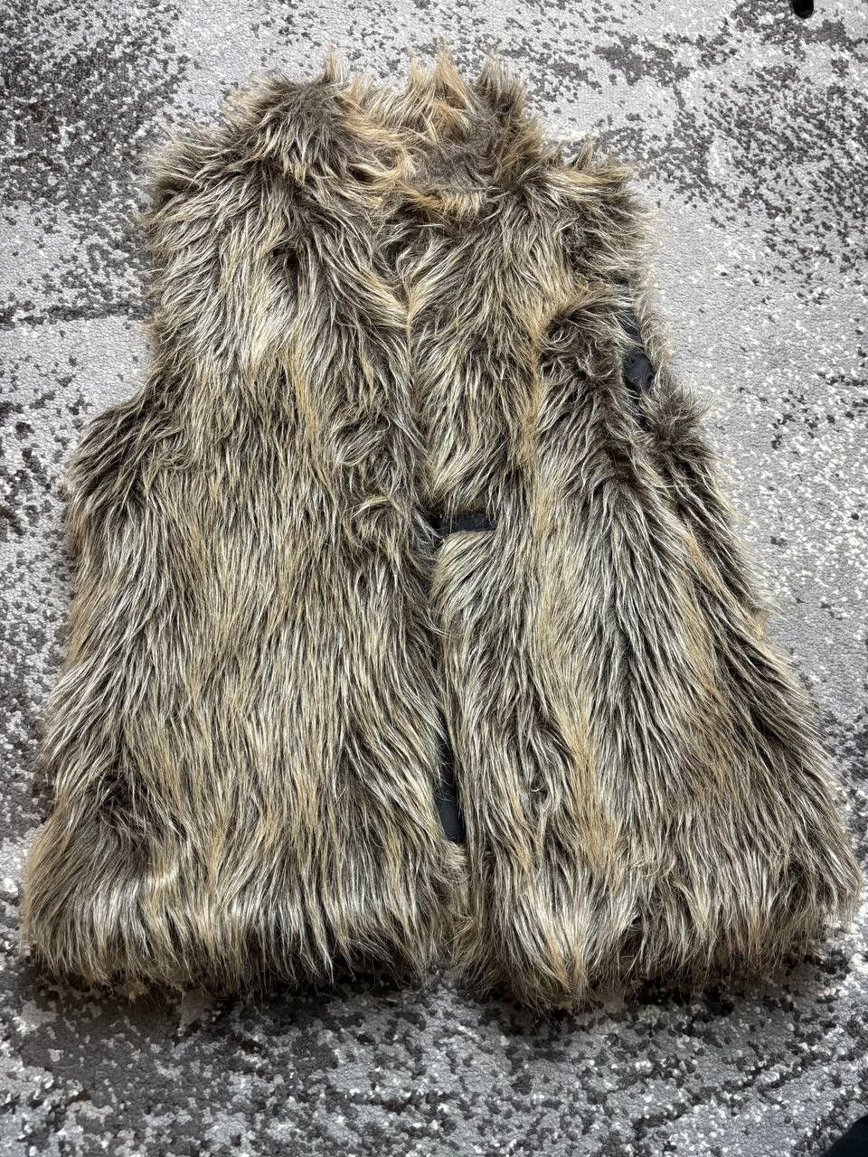 Pre-owned Avant Garde X If Six Was Nine Vintage Y2k Faux Fur Avantgarde Vets Owns Style Archival In Beige