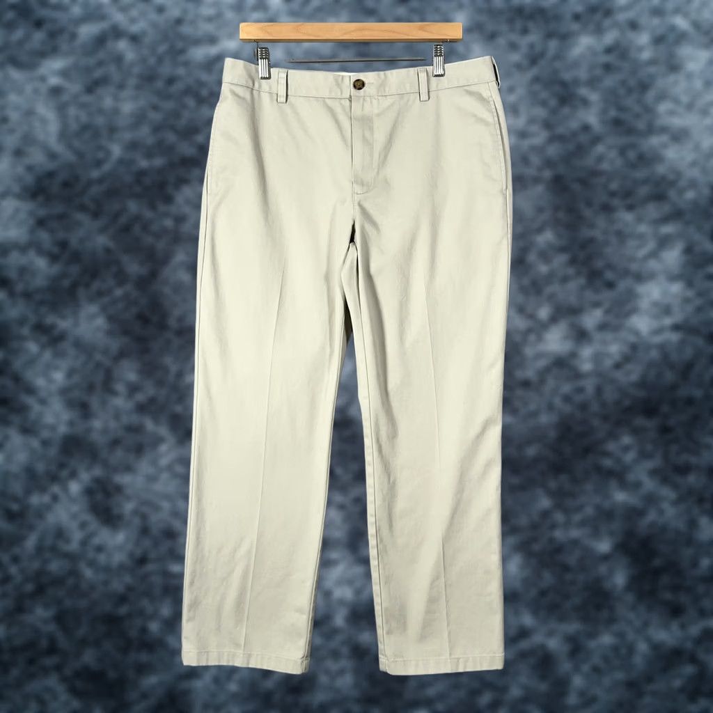 Vintage VINTAGE? No. L.L. Bean Chino Pants Mens 36x30 Beige 100% Cotton Standard Fit Straight Size US 36 / EU 52 - 1 Thumbnail
