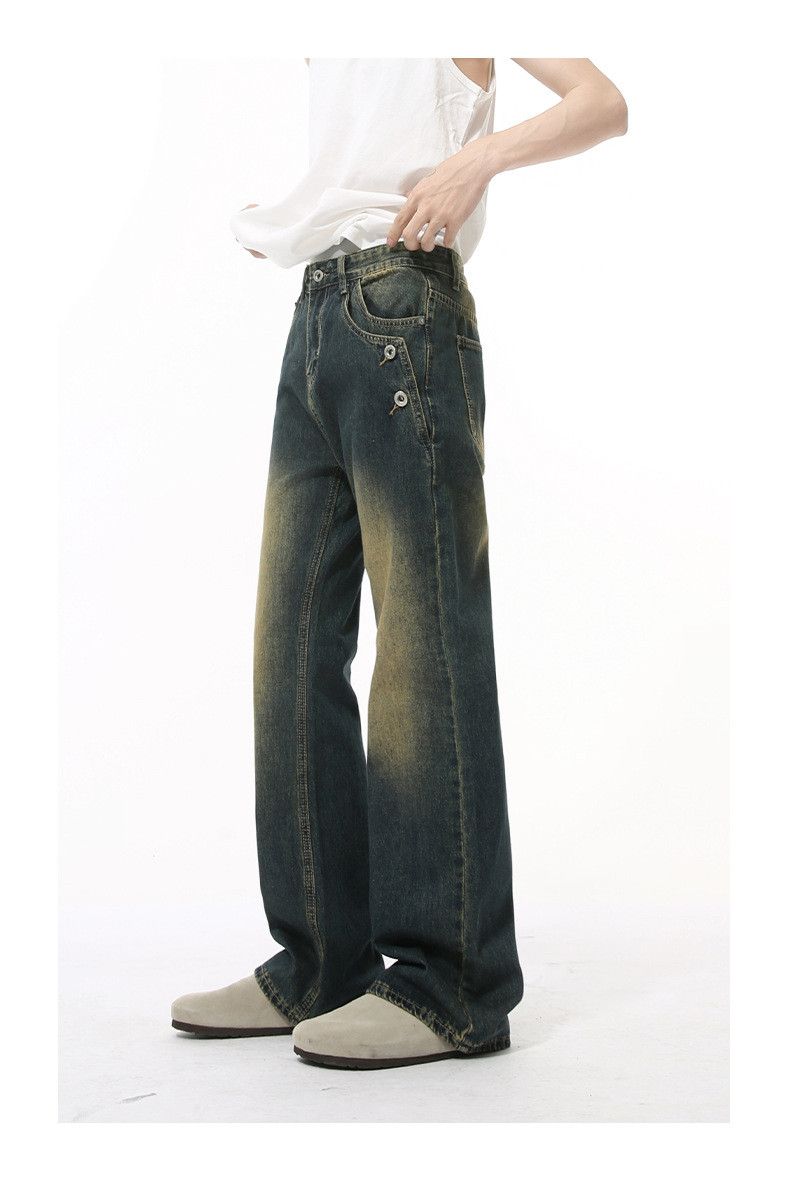 Japanese Brand Men's retro Cleanfit button-down flared washed jeans Size US 32 / EU 48 - 4 Thumbnail