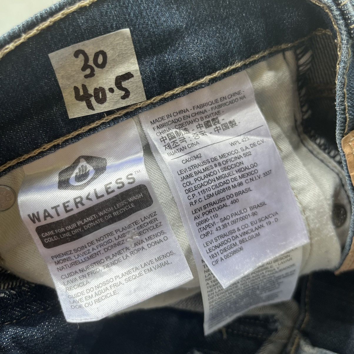 Levi's Levis 511 Distressed Slim Fit Jeans Size US 30 / EU 46 - 13 Thumbnail