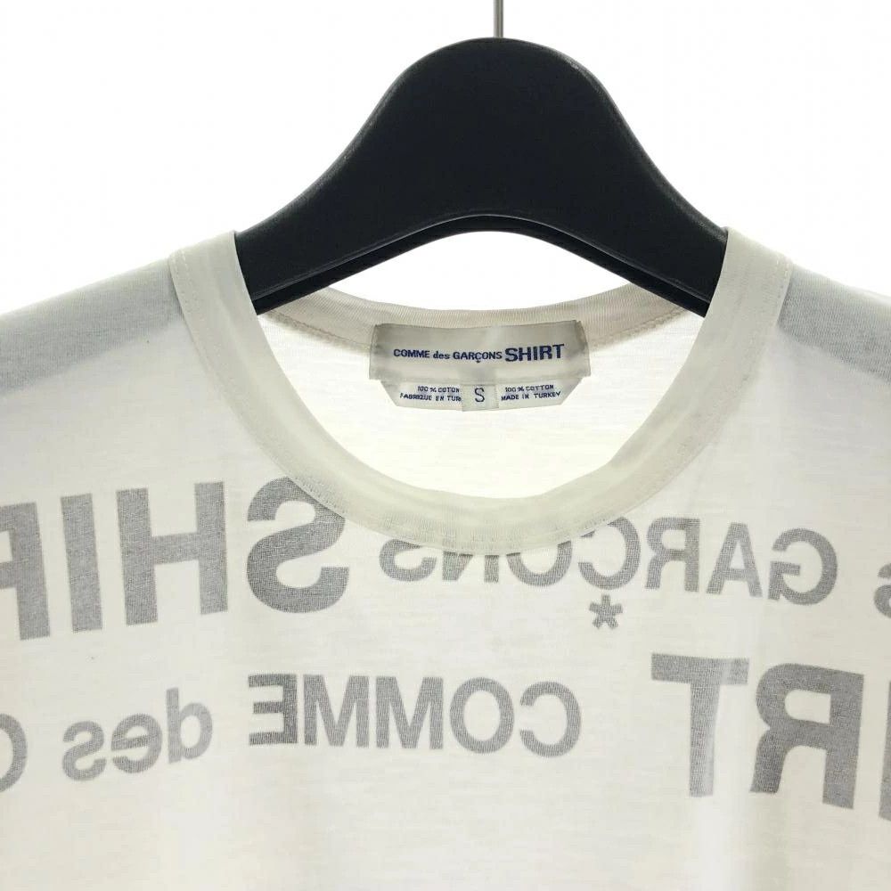 Comme des Garcons SHIRT T-Shirts Logo Print Short Sleeve Crewneck Cotton White Size US S / EU 44-46 / 1 - 3 Thumbnail
