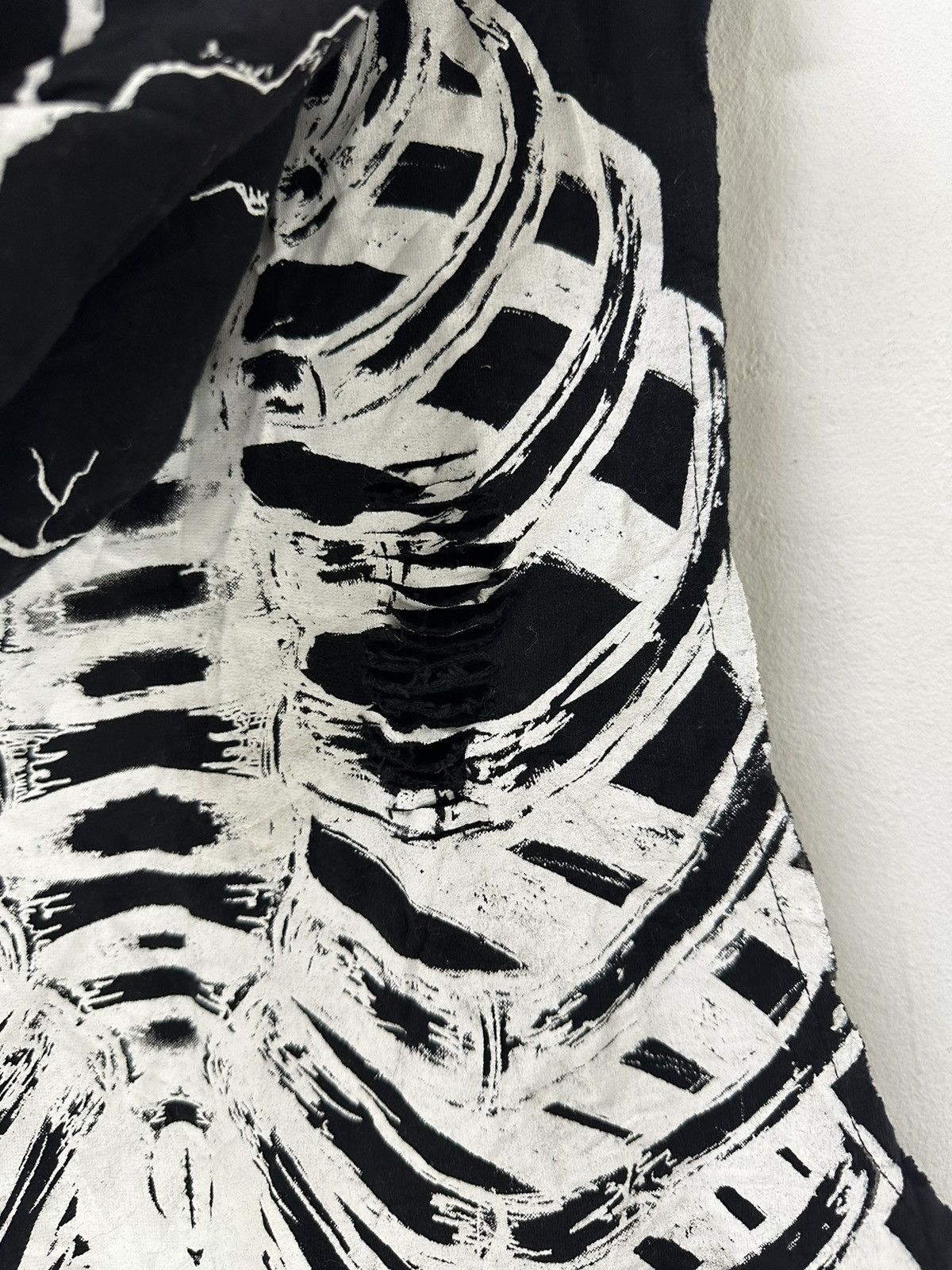 Japanese Brand Skeleton Sleeveless Hoodies Jacket Distressed Design Skull Size US M / EU 48-50 / 2 - 9 Thumbnail