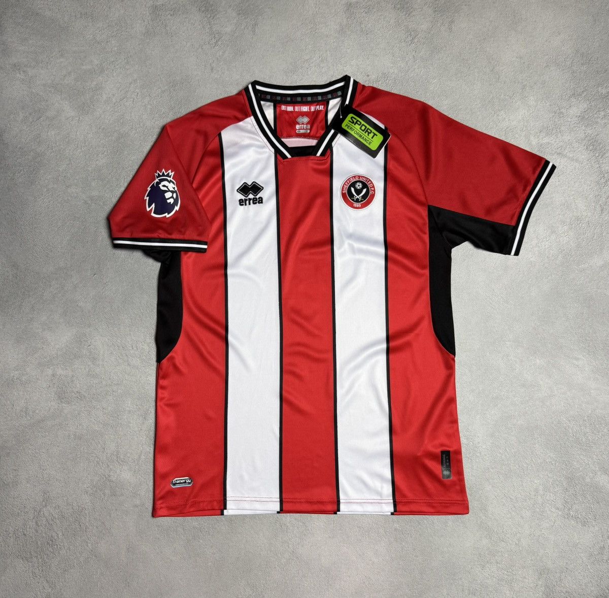 Errea Sheffield United 2023 2024 Home Shirt Soccer Jersey Errea Size US L / EU 52-54 / 3 - 1 Thumbnail