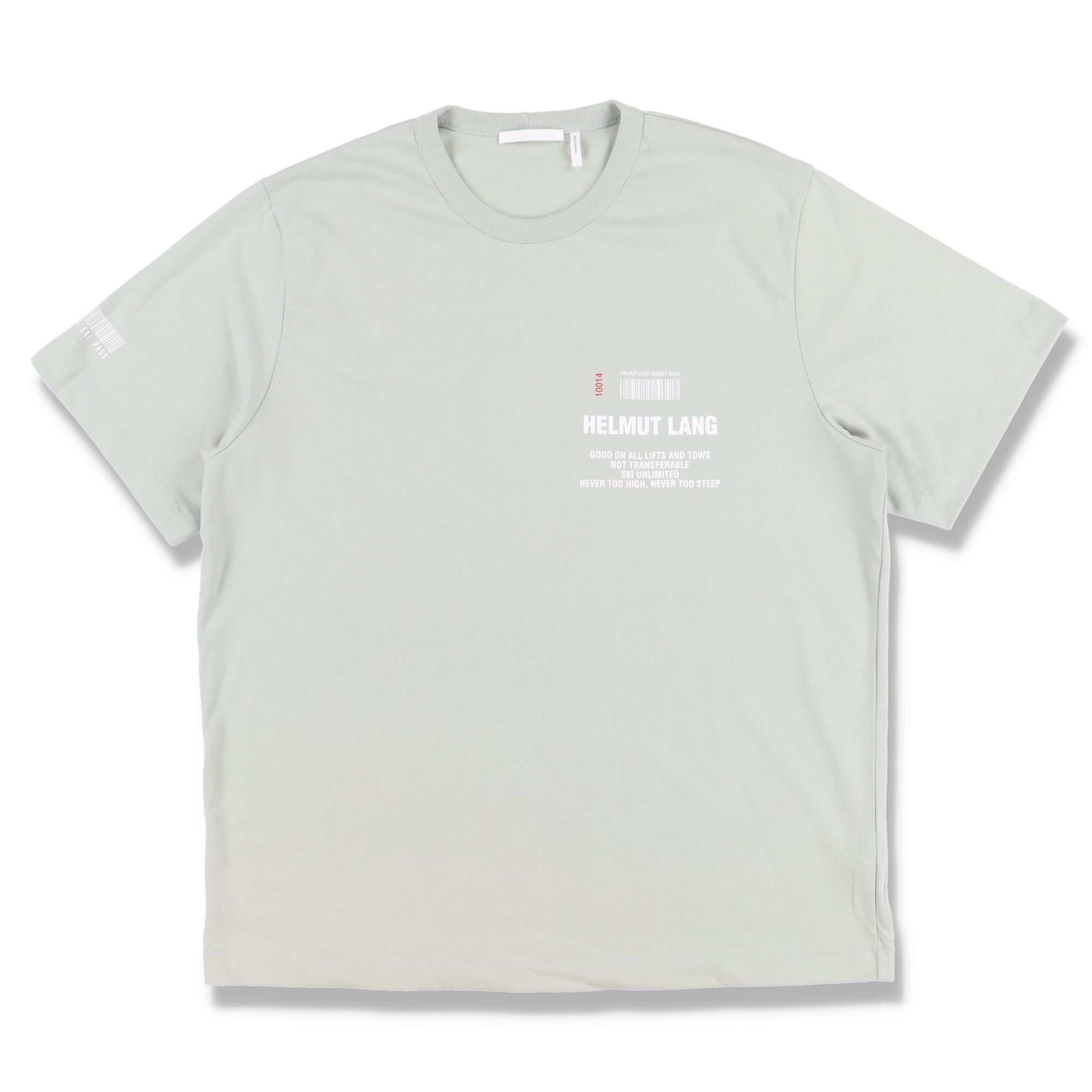 Helmut Lang Pastel Green Ski Logo T-Shirt Size US XL / EU 56 / 4 - 1 Thumbnail