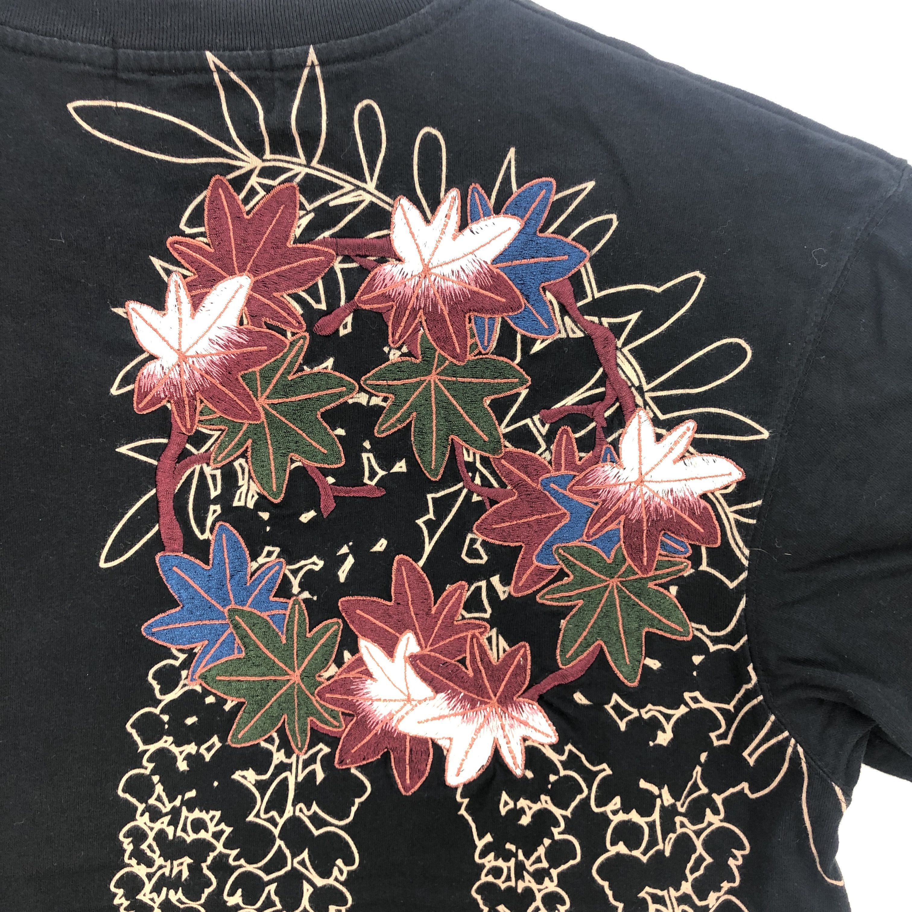Japanese Brand Vintage Japanese Sakura T Shirt Embroidery Sakura Tees Size US XL / EU 56 / 4 - 5 Thumbnail