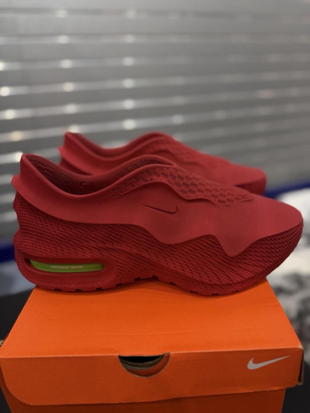 Nike Nike Air Max 1000 Red Atomic Green Authentic Runner Size 12 Size US 12 / EU 45 - 1 Thumbnail