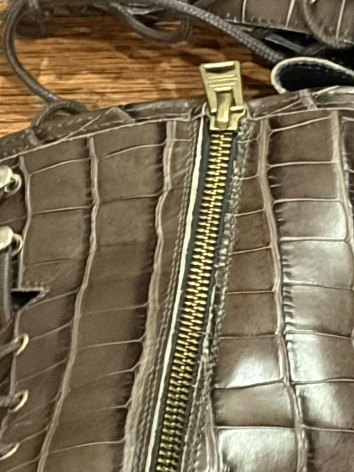Allsaints AllSaints Maren Croco Leather Size US 10 / IT 40 - 10 Thumbnail