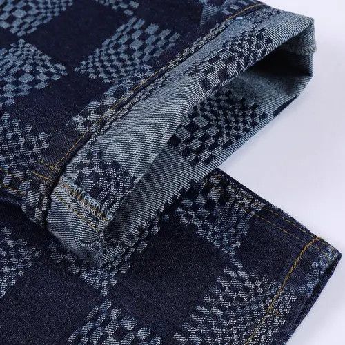 Other Check Pattern Blue Denim Jeans Size US 28 / EU 44 - 4 Thumbnail