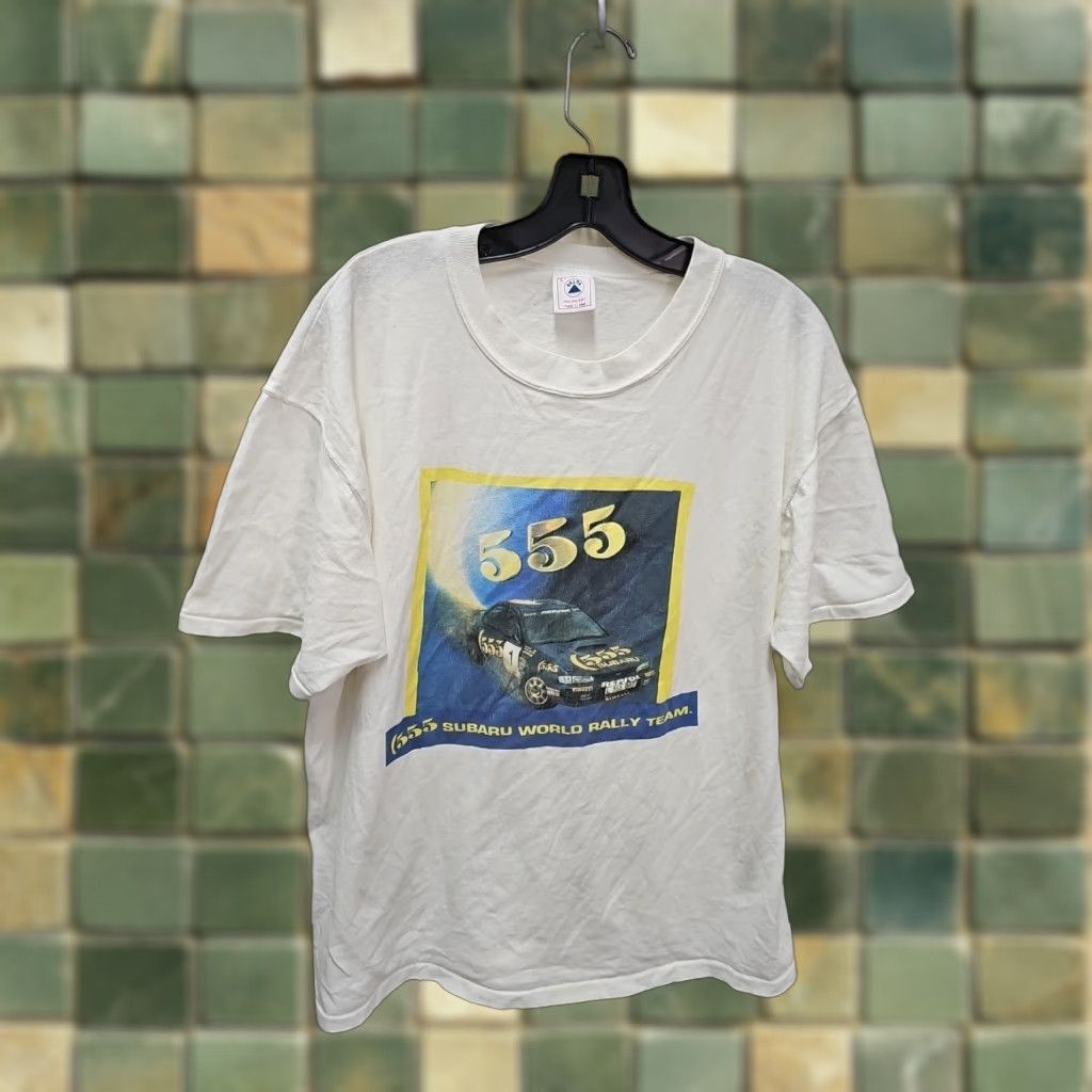 Vintage VINTAGE Subaru Racing Rally Team 555 Shirt Sweatshirt L Blue Embroidery 90s Mens Size US L / EU 52-54 / 3 - 1 Thumbnail
