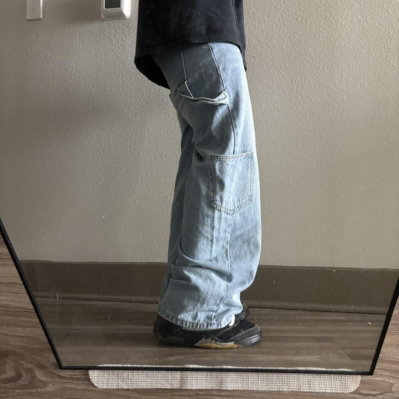 Japanese Brand Crazy Vintage Y2K/2000s Baggy Light Wash Skater Denim Jeans! 25x28 Size US 26 / EU 42 - 2 Thumbnail