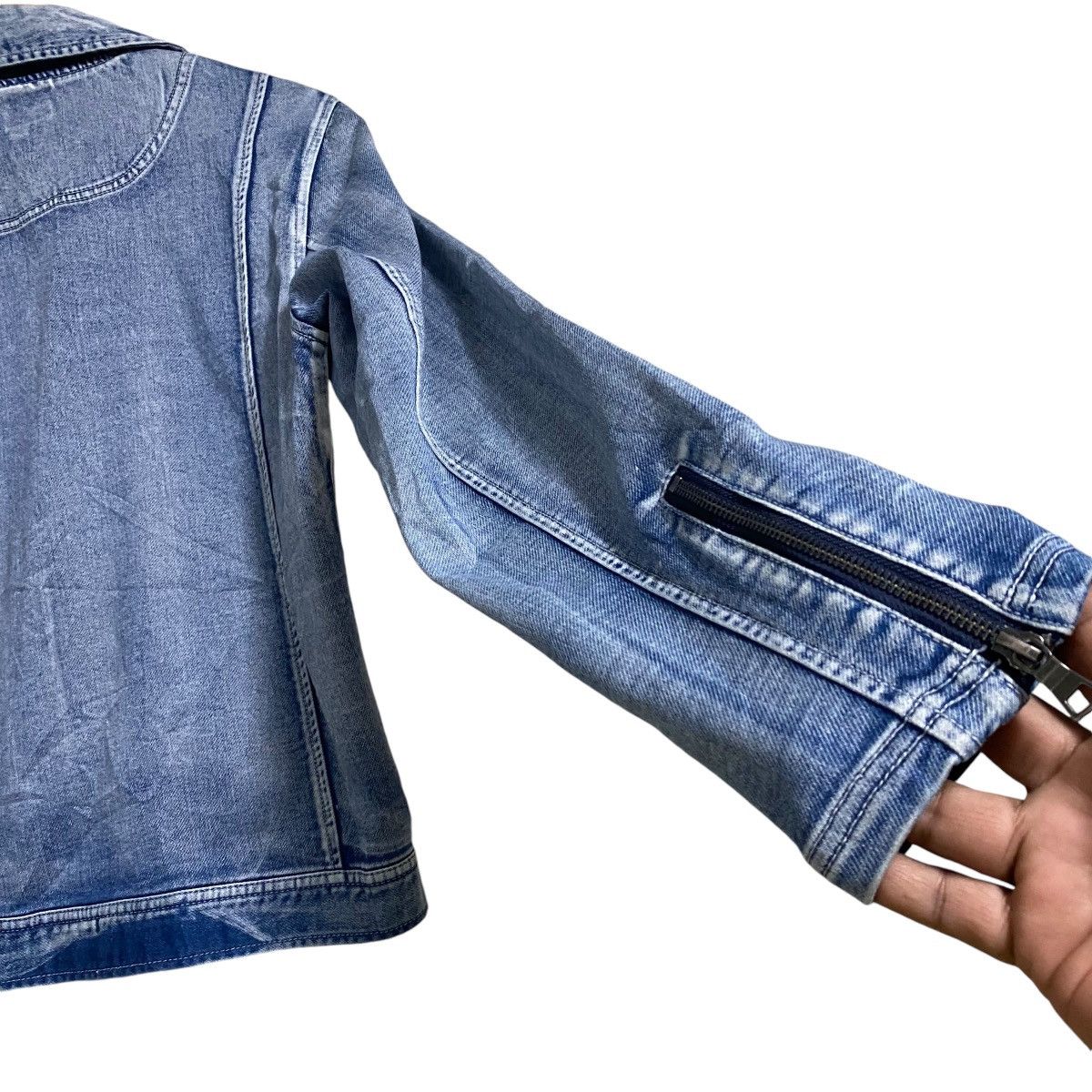 GOSTAR DE FUGA CavariA Denim Double Collar Jacket Size US M / EU 48-50 / 2 - 12 Thumbnail