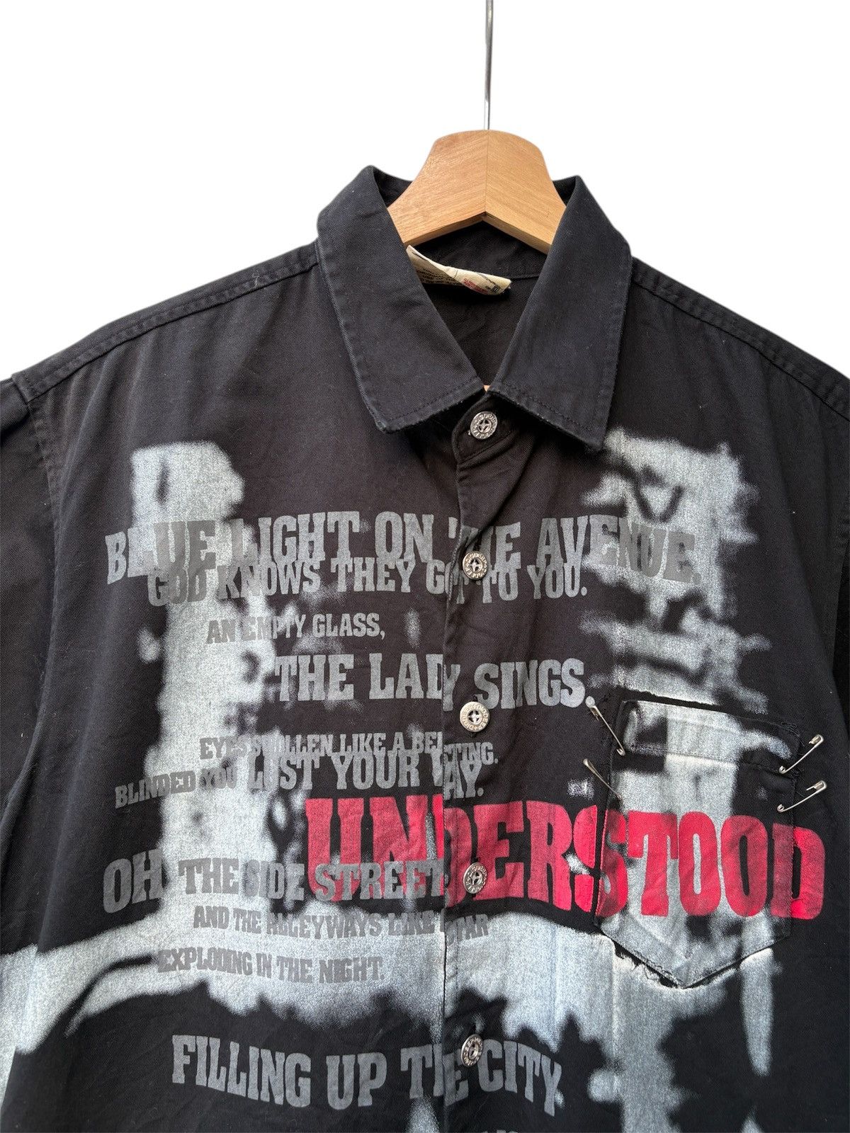 Japanese Brand Big Deep punk style shirt Size US XL / EU 56 / 4 - 3 Thumbnail