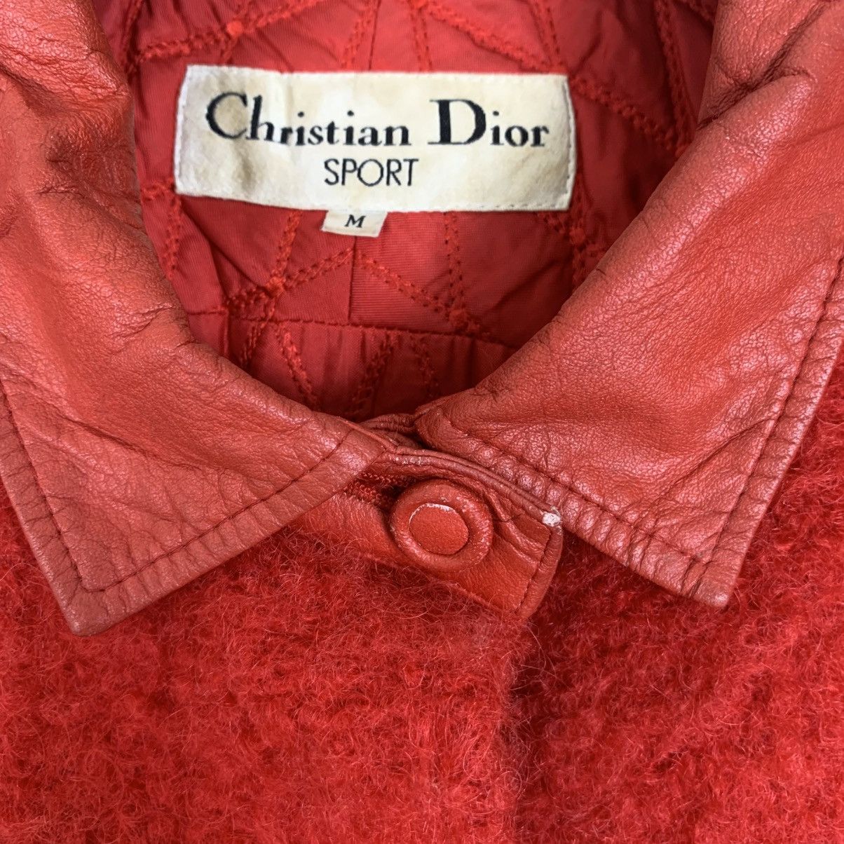 Designer × Dior × Vintage Vintage Christian Dior Sport Petit Boucle Coat Leathers Size M / US 6-8 / IT 42-44 - 9 Thumbnail