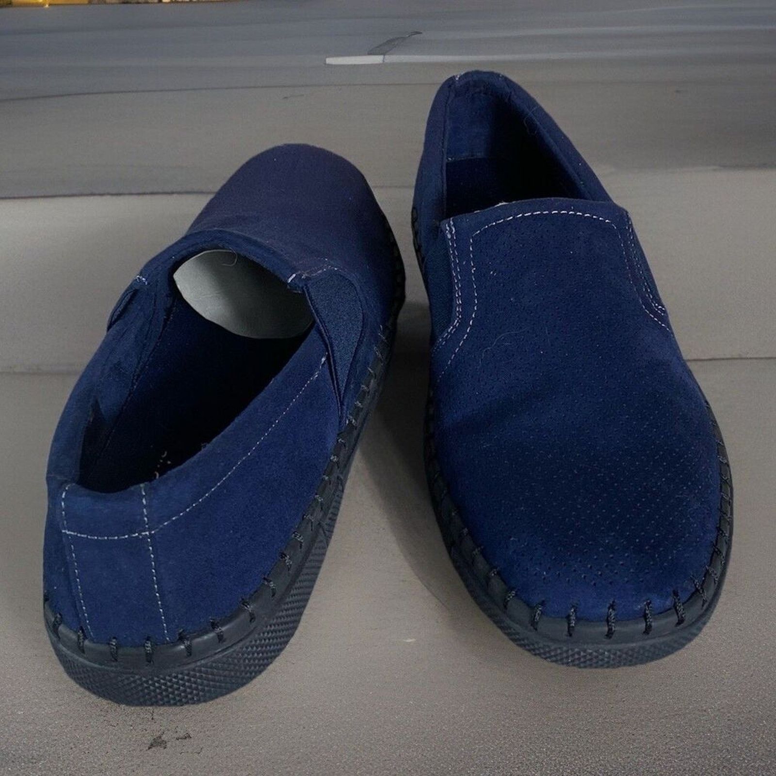 Robert Wayne ROBERT WAYNE RWF1018M Men Faux Blue Suede Loafers Shoes- 8D Size US 8 / EU 41 - 3 Thumbnail