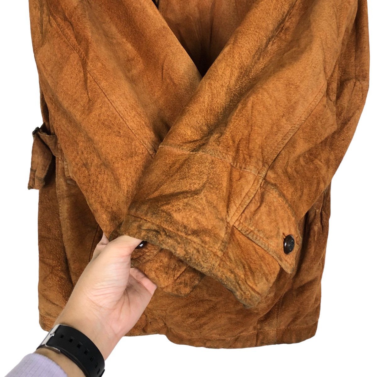 Hai Sporting Gear 🔥Vtg Genuine Leather Jacket Japan Inspire Issey Miyake Size US L / EU 52-54 / 3 - 13 Thumbnail