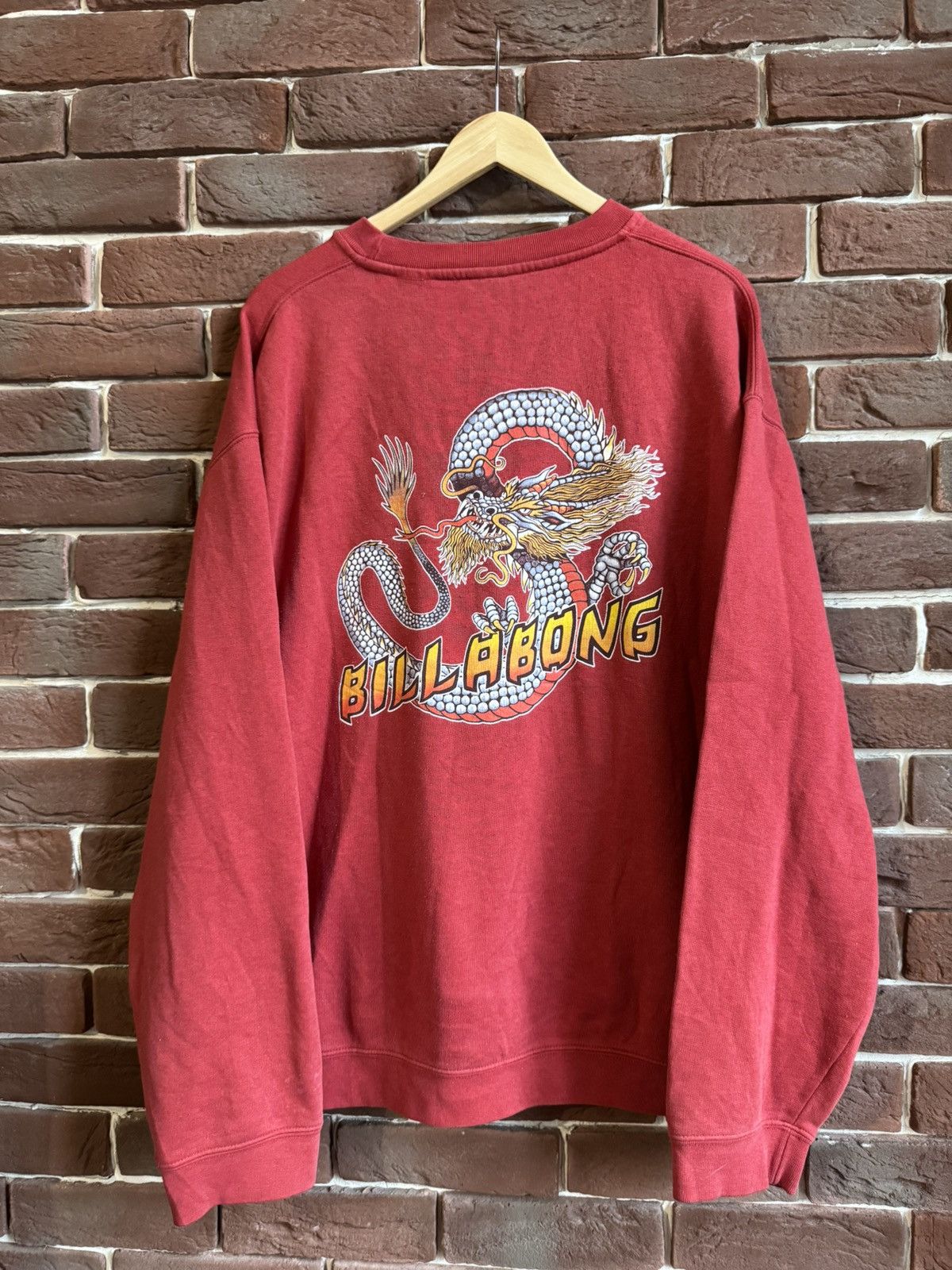 Billabong Vintage 90s Billabong Dragon Japanese Surfboards Hoodie rare Size US L / EU 52-54 / 3 - 1 Thumbnail