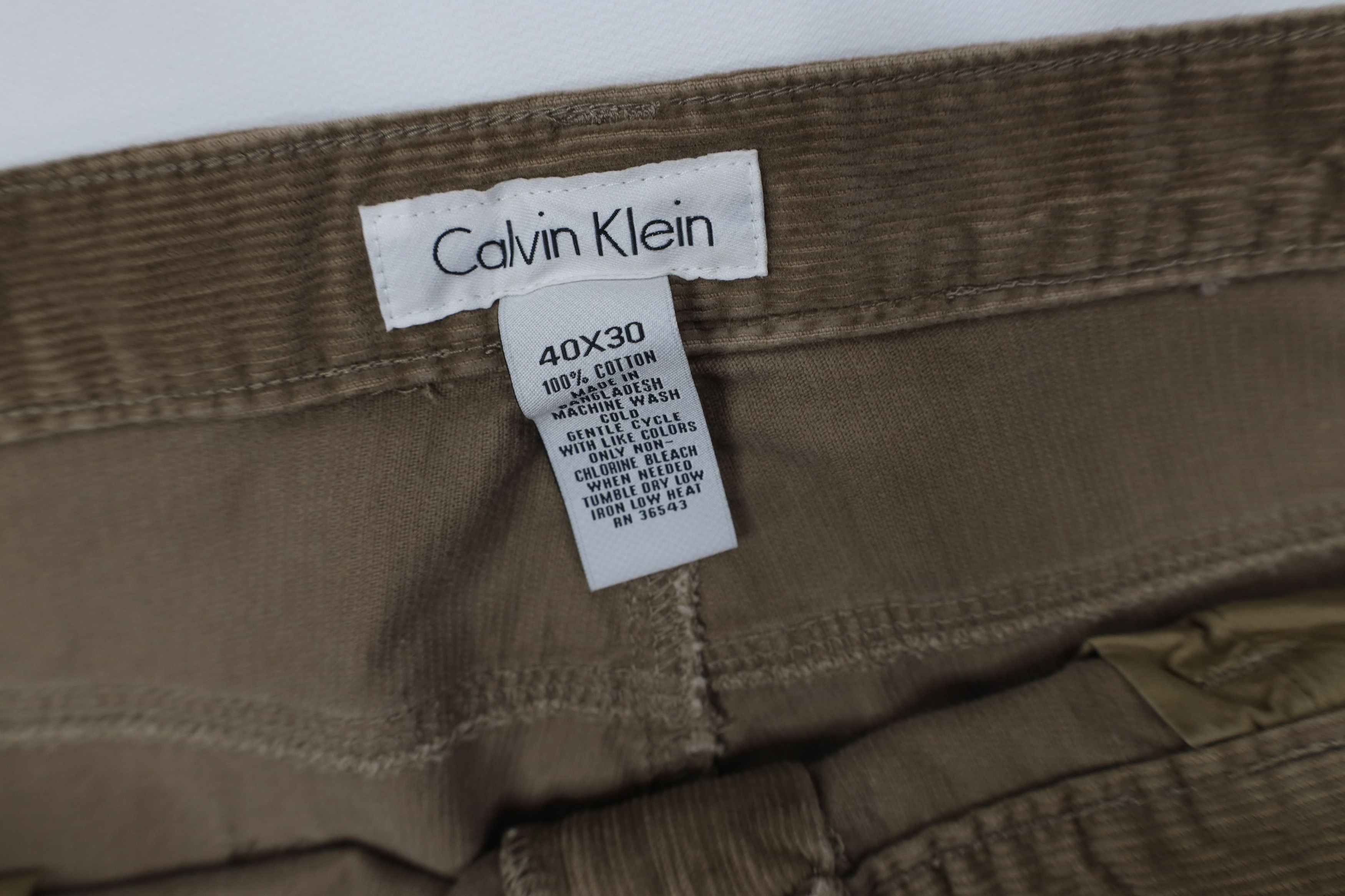 Calvin Klein Deadstock Vintage Y2K Calvin Klein Wide Leg Corduroy Pants Size US 40 / EU 56 - 7 Thumbnail