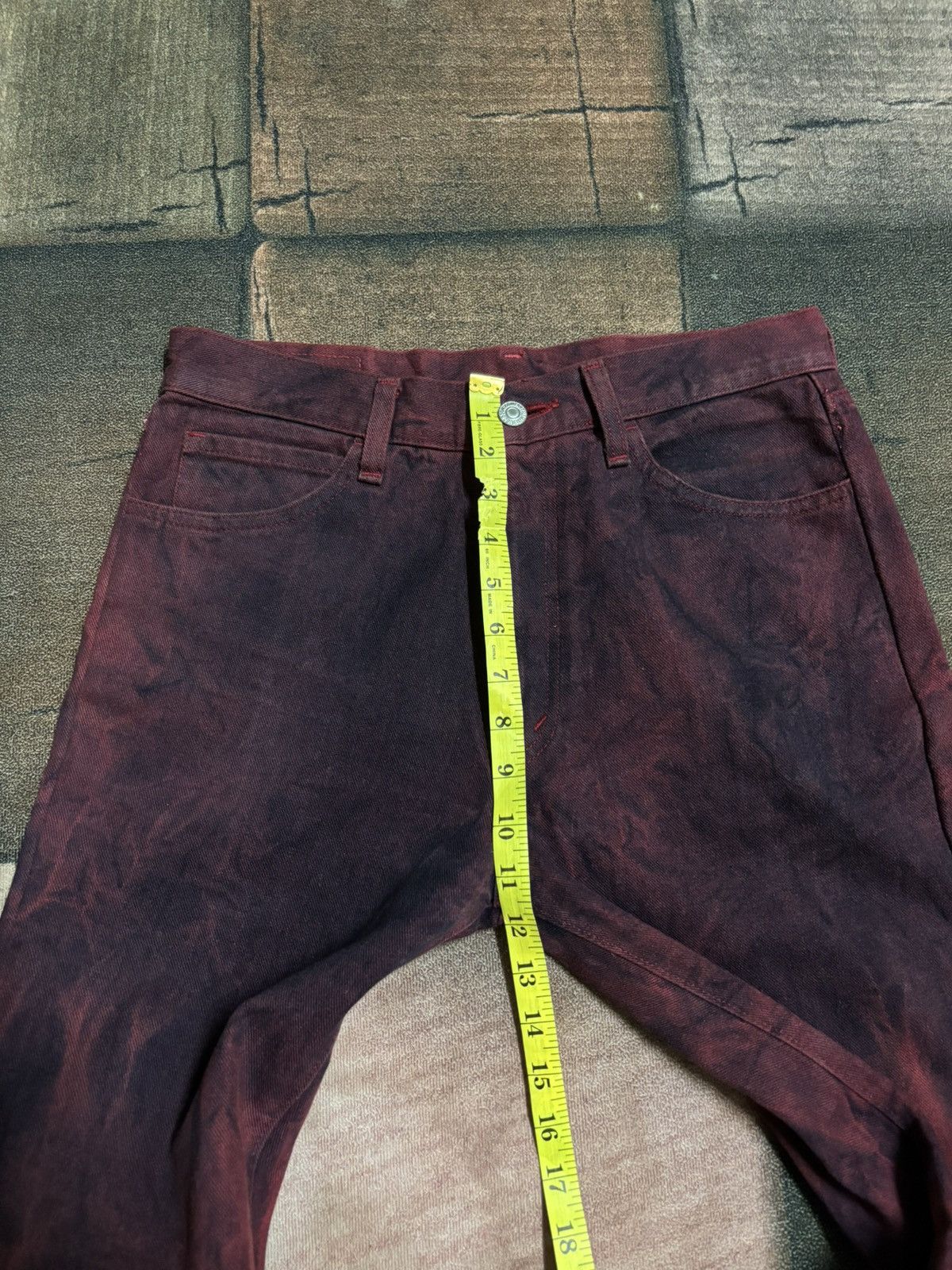 If Six Was Nine flare smoky red black bobson jeans japanese Size US 30 / EU 46 - 19 Thumbnail