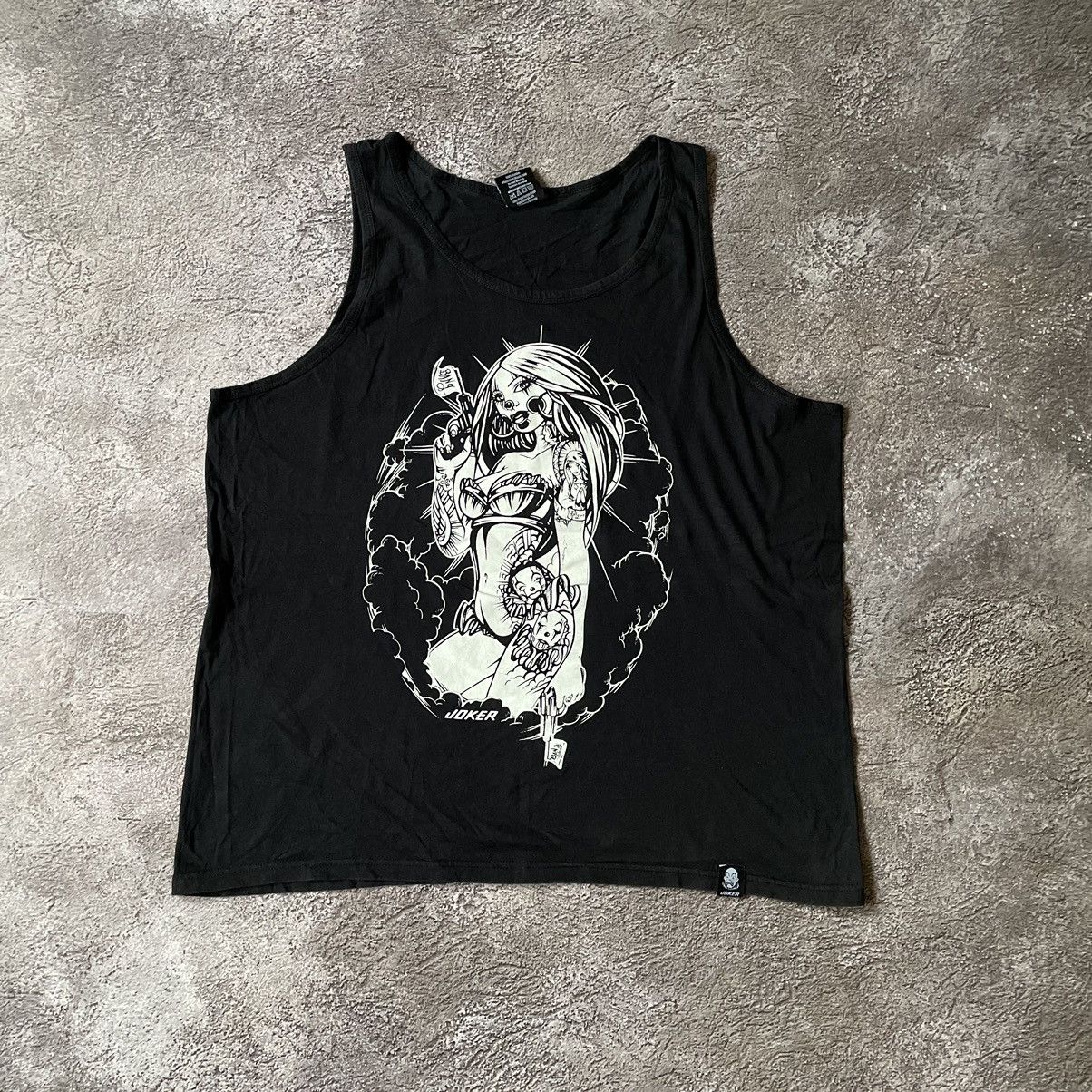 Vintage Vintage 90s Graphic Tank Top Abstract Punk Aesthetic Boxy XL Size US XL / EU 56 / 4 - 3 Thumbnail