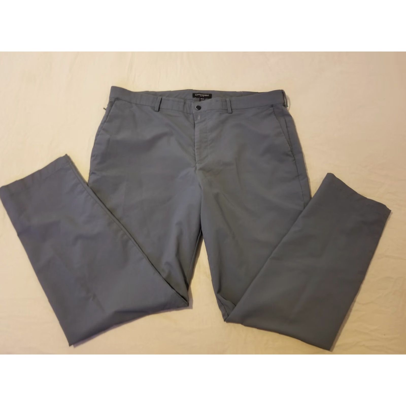 Banana Republic Banana Republic Pants 38x32 38x30 Gray Performance Khaki Slacks Chino Dress Size US 38 / EU 54 - 3 Thumbnail
