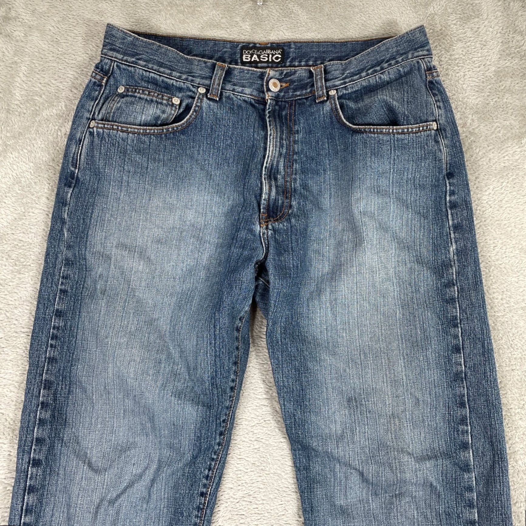 Dolce & Gabbana VINTAGE Dolce & Gabbana Jeans Mens 32x30 Blue Straight Leg Denim Designer 90s Retro Hipster Size US 32 / EU 48 - 4 Thumbnail