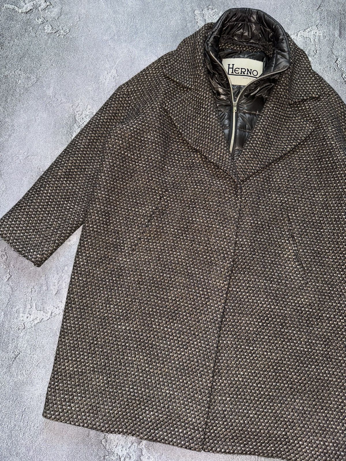 Designer × Herno Herno 46 WMNS GIACCONE HALF COAT long jacket Size L / US 10 / IT 46 - 6 Thumbnail