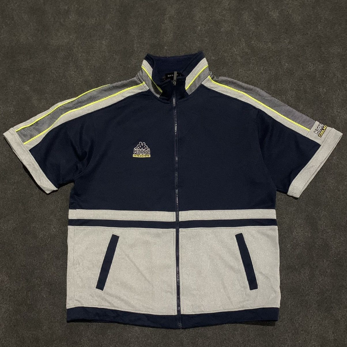Kappa Vintage Kappa Japan Short Sleeve Track Jacket "COOL & DRY Size US M / EU 48-50 / 2 - 1 Thumbnail