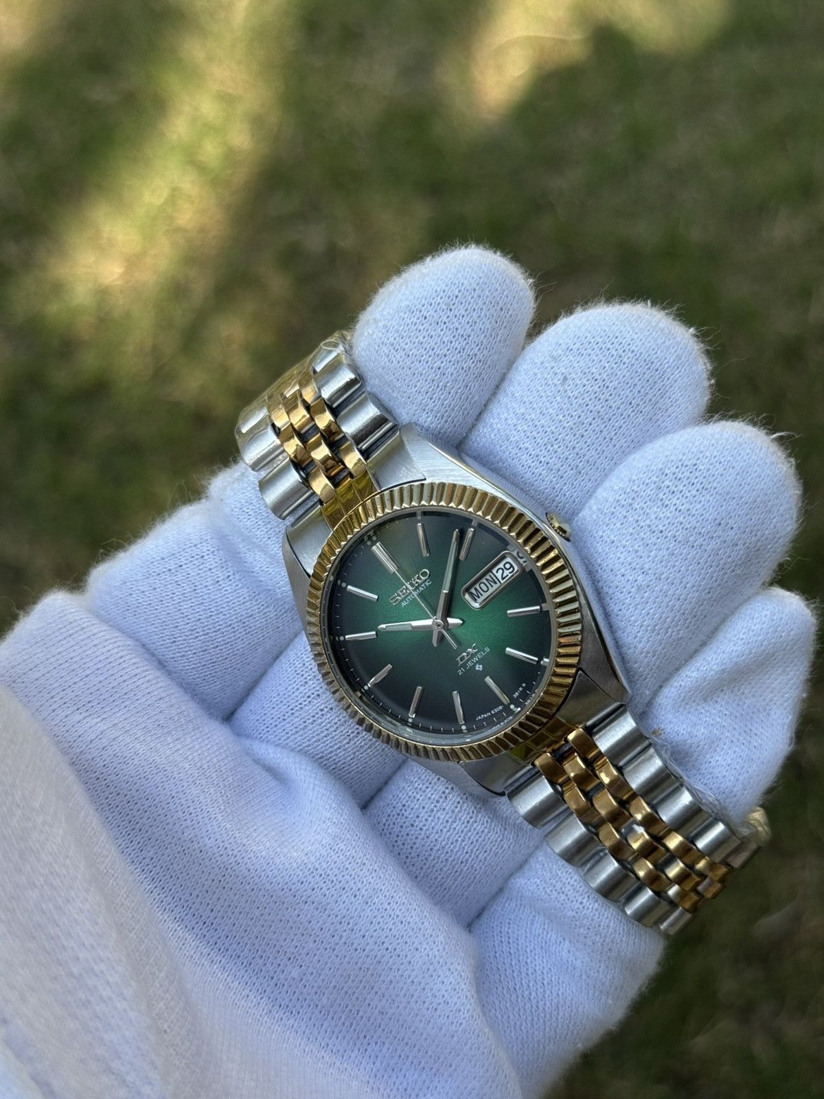Seiko Seiko 5 DX Fluted Bezel Automatic 6309 Japanese mens Watch Size 36 - 7 Thumbnail