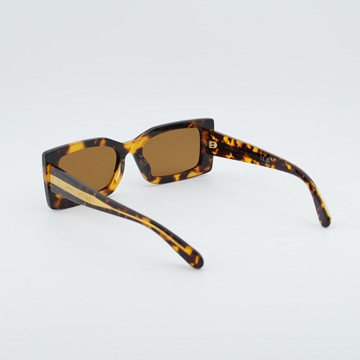 Stella McCartney Stella McCartney SC40065I 53E Sunglasses Havana Rectangle Size ONE SIZE - 5 Thumbnail