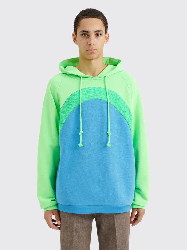 ERL o1s1v1n0824 Rainbow Knit Hoodie in Multicolor Size US XL / EU 56 / 4 - 1 Thumbnail