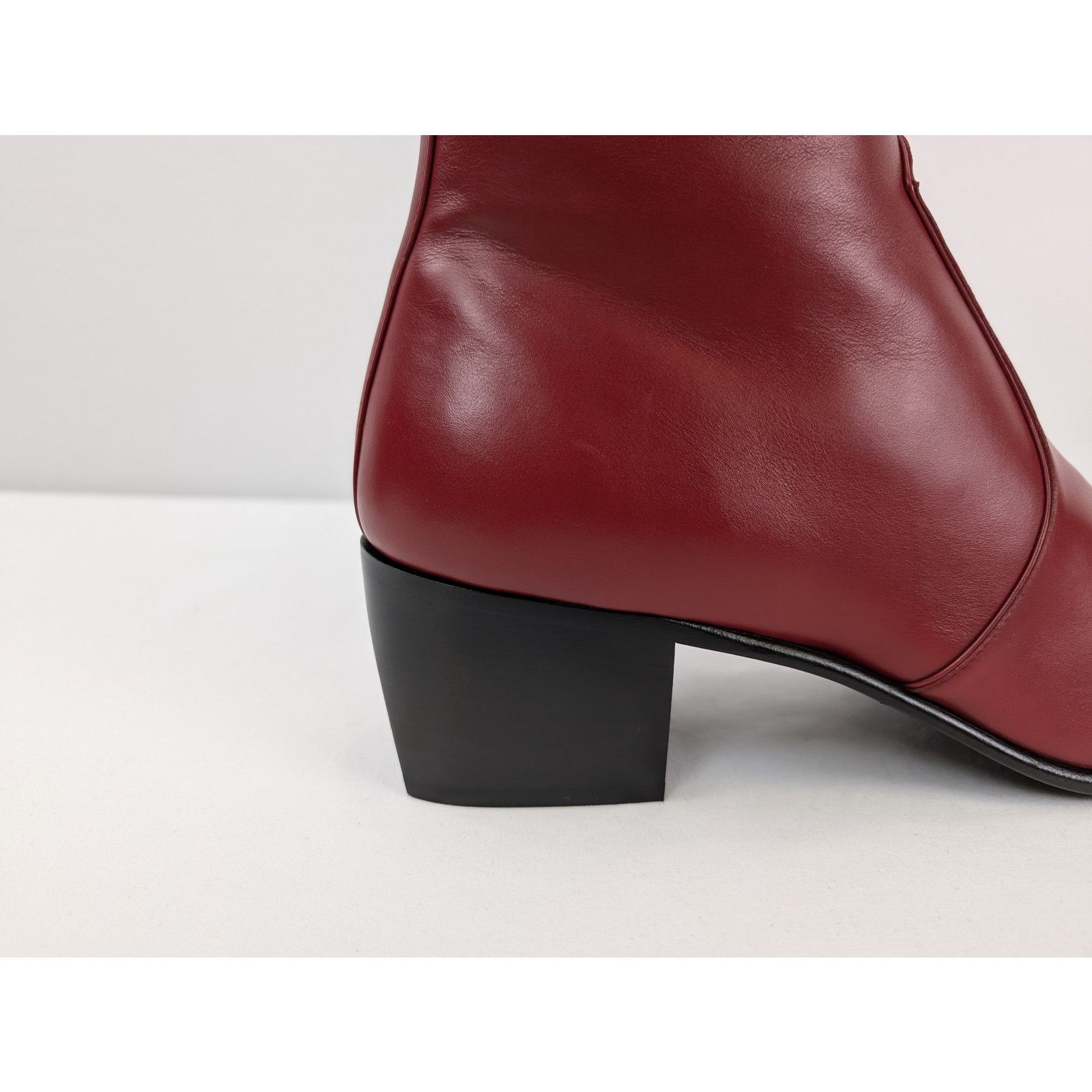 Saint Laurent Paris o1rshd1 James 60 Bootie Boots in Opyum Red Size US 9 / EU 42 - 5 Thumbnail