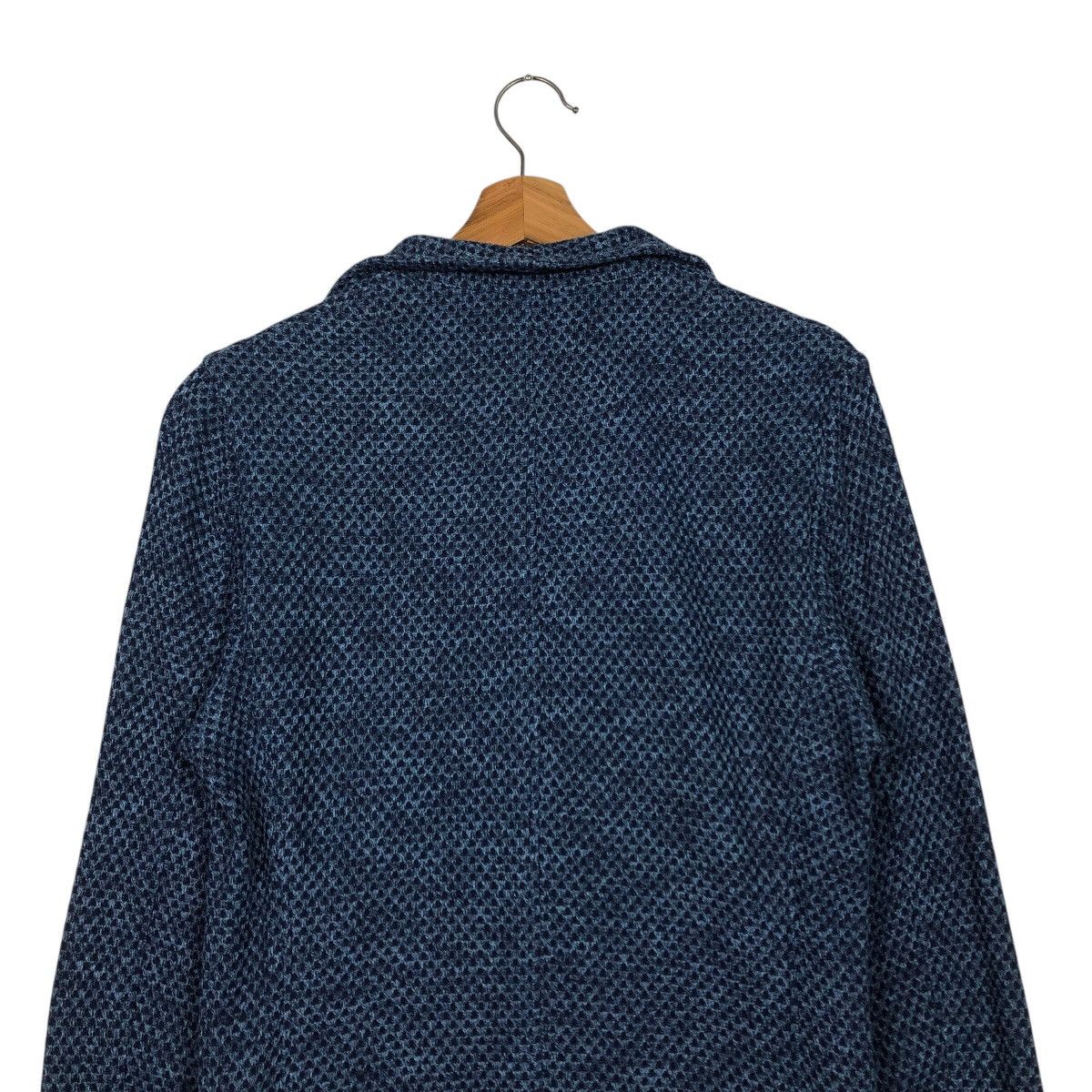Japanese Brand Men’s Bigi Japan Knit Jacket – Textured Navy Size US M / EU 48-50 / 2 - 10 Thumbnail