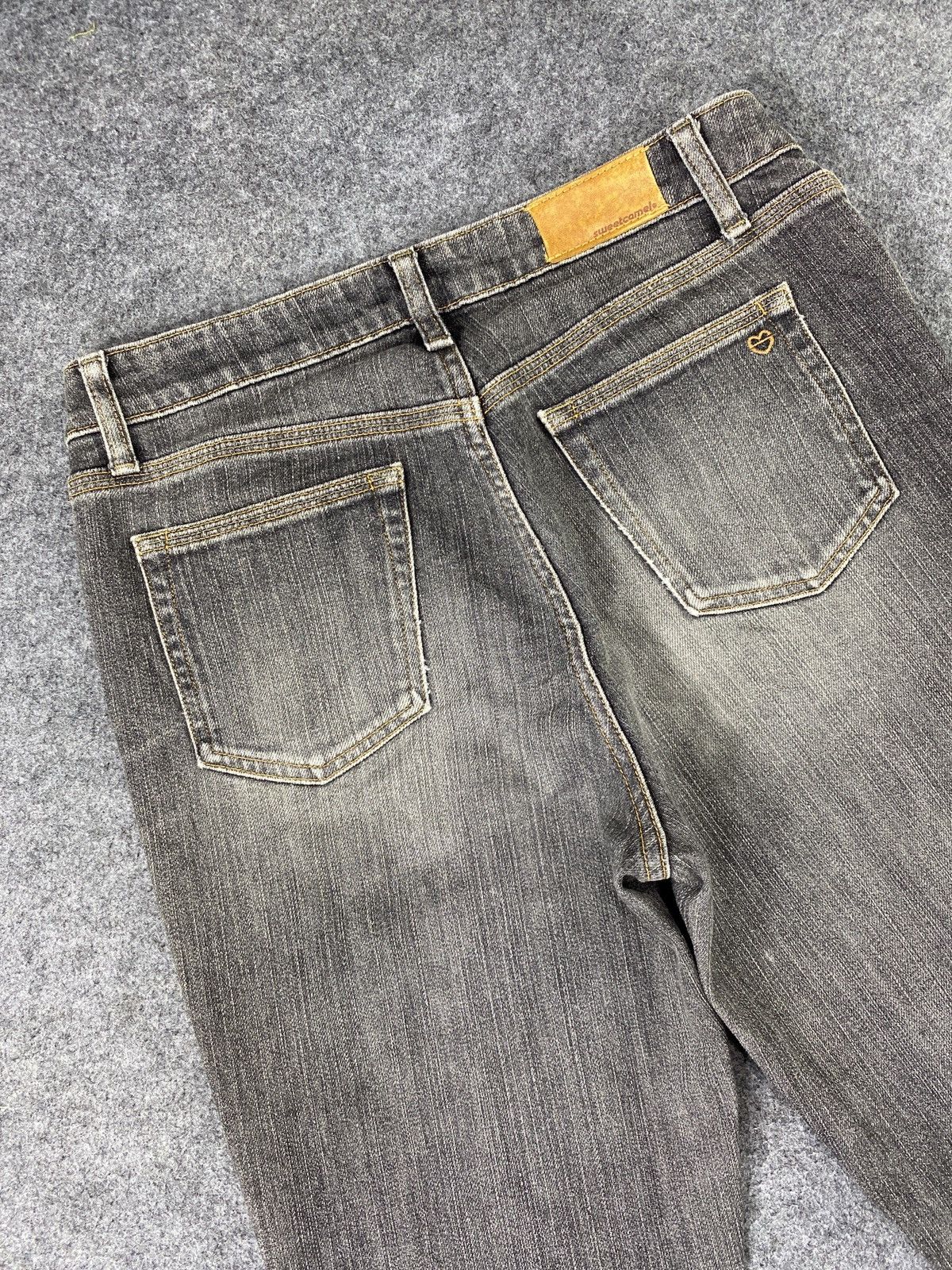 Japanese Brand × Jean Sweet Camel Black Wash Bootcut Jeans - J1071 Size 29" - 6 Thumbnail