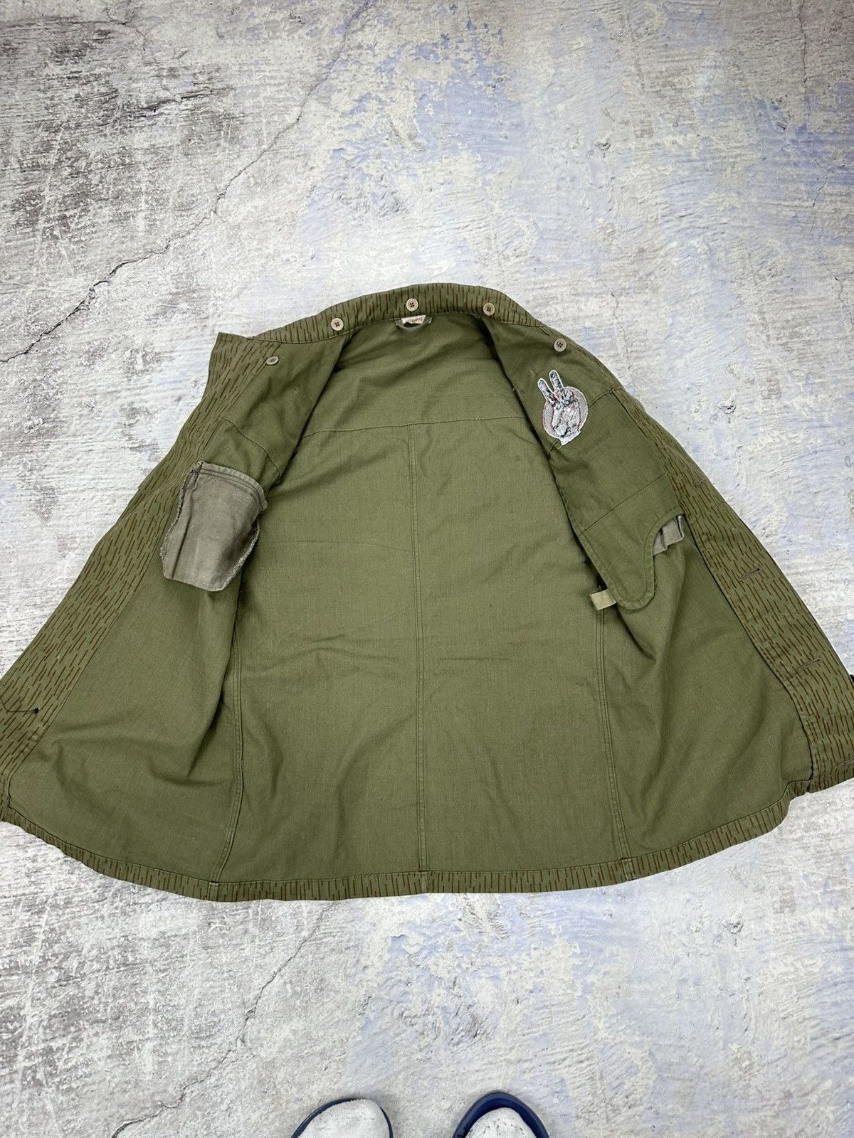 Vintage Vintage Rain Camo jacket military olive green embroidered Size US M / EU 48-50 / 2 - 11 Thumbnail
