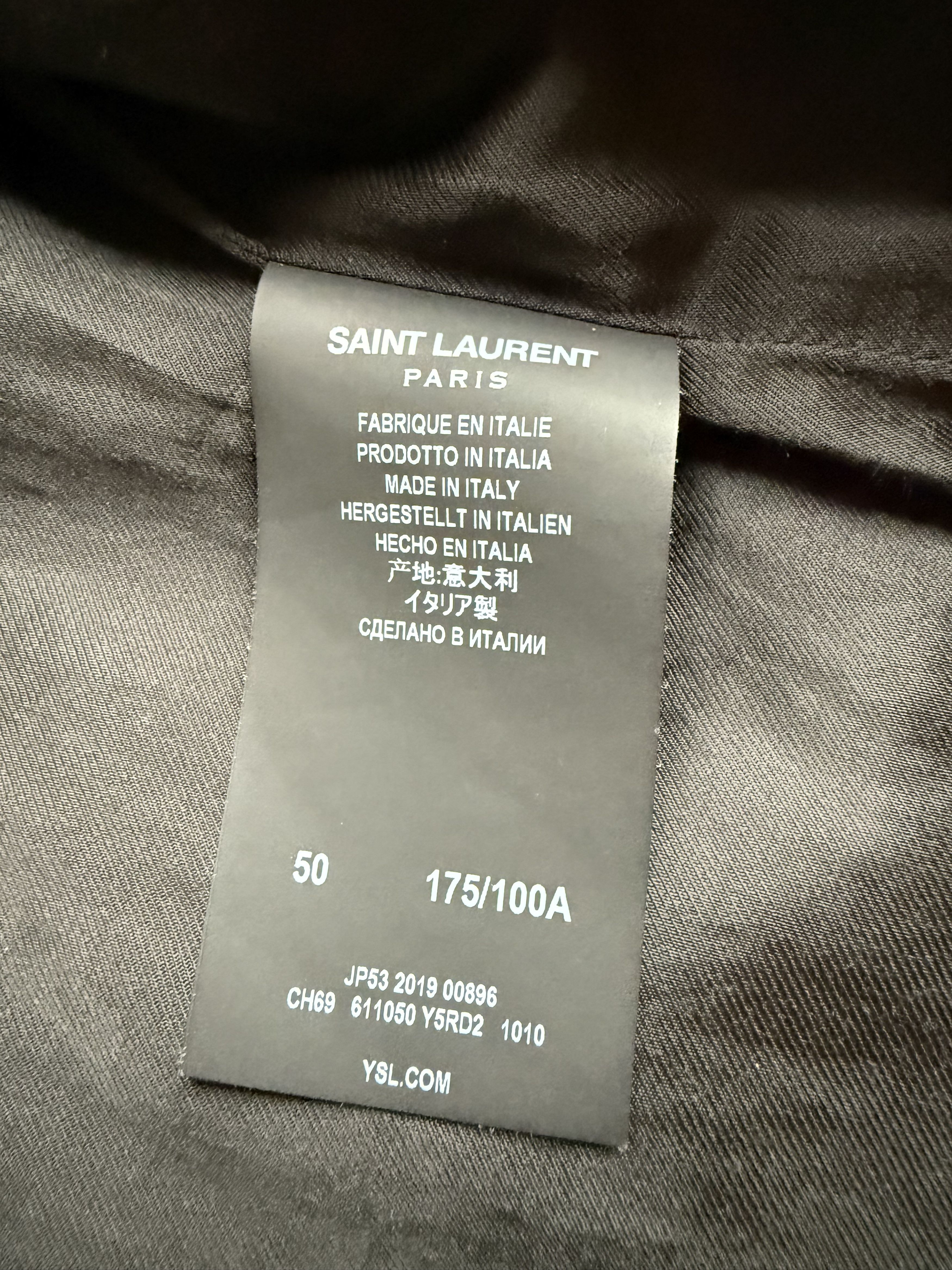 Saint Laurent Paris Saint Laurent Lenny Kravitz leather jacket iconic grail 50 Size US M / EU 48-50 / 2 - 23 Thumbnail