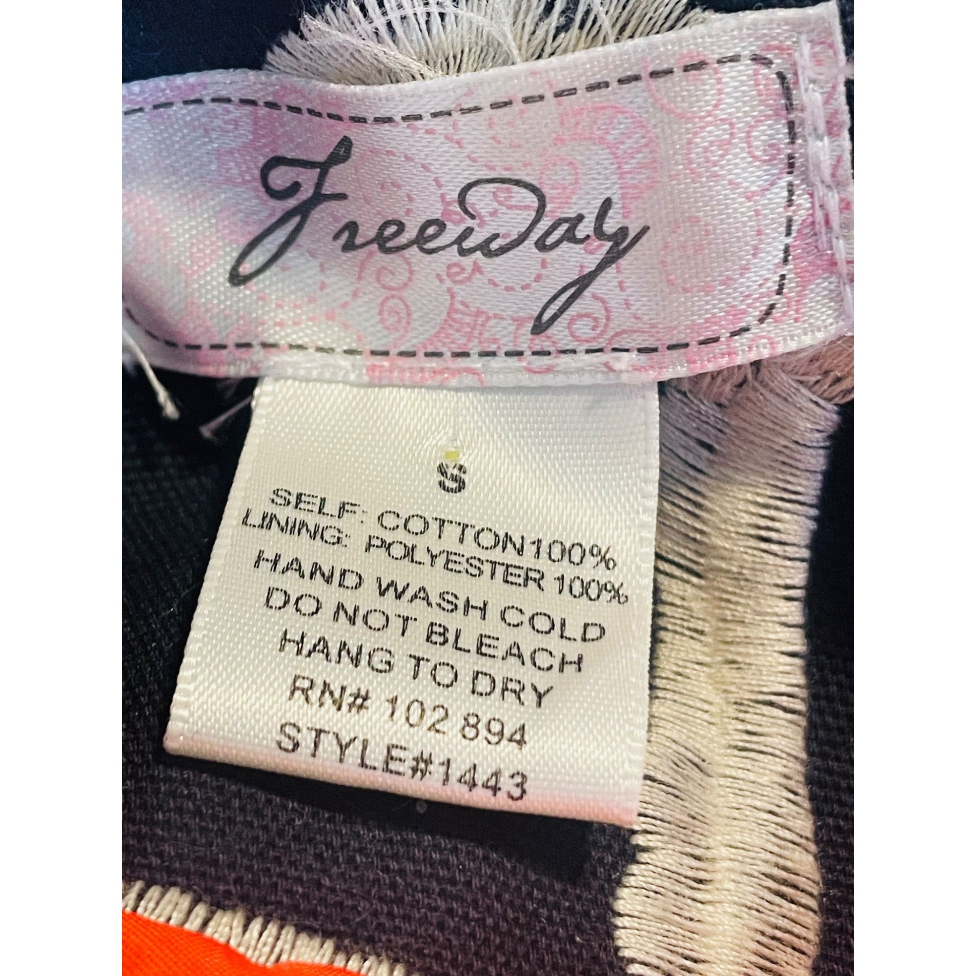 Other Freeway Floral Embroidered Baby Doll Jacket, Navy With Orang Size S / US 4 / IT 40 - 7 Thumbnail