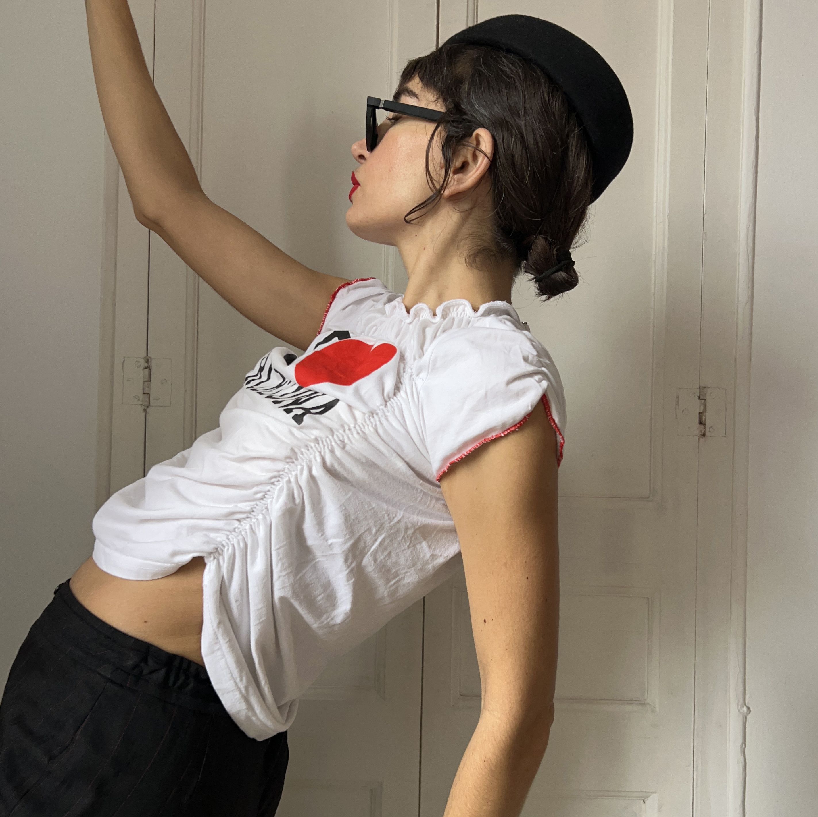 Custommade Reworked I Love Barcelona Ruched Tee Size M / US 6-8 / IT 42-44 - 6 Thumbnail