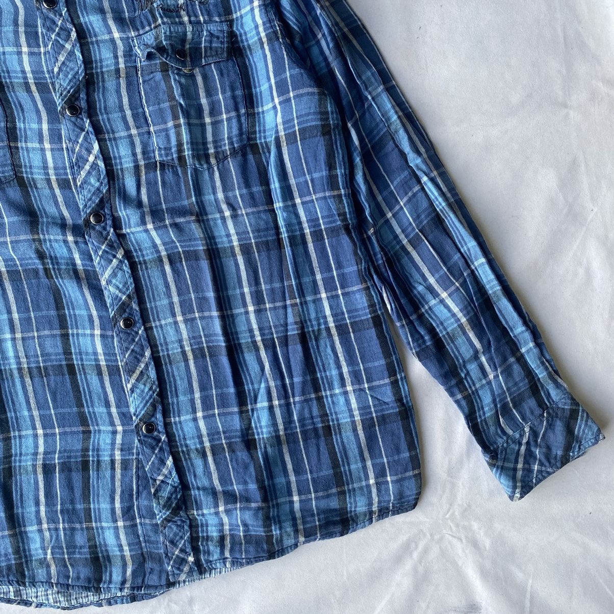 If Six Was Nine × Japanese Brand × Le Grande Bleu (L.G.B.) Japanese Style Russ-K Flannel and Plaid Button Up Shirt Size US XL / EU 56 / 4 - 7 Thumbnail