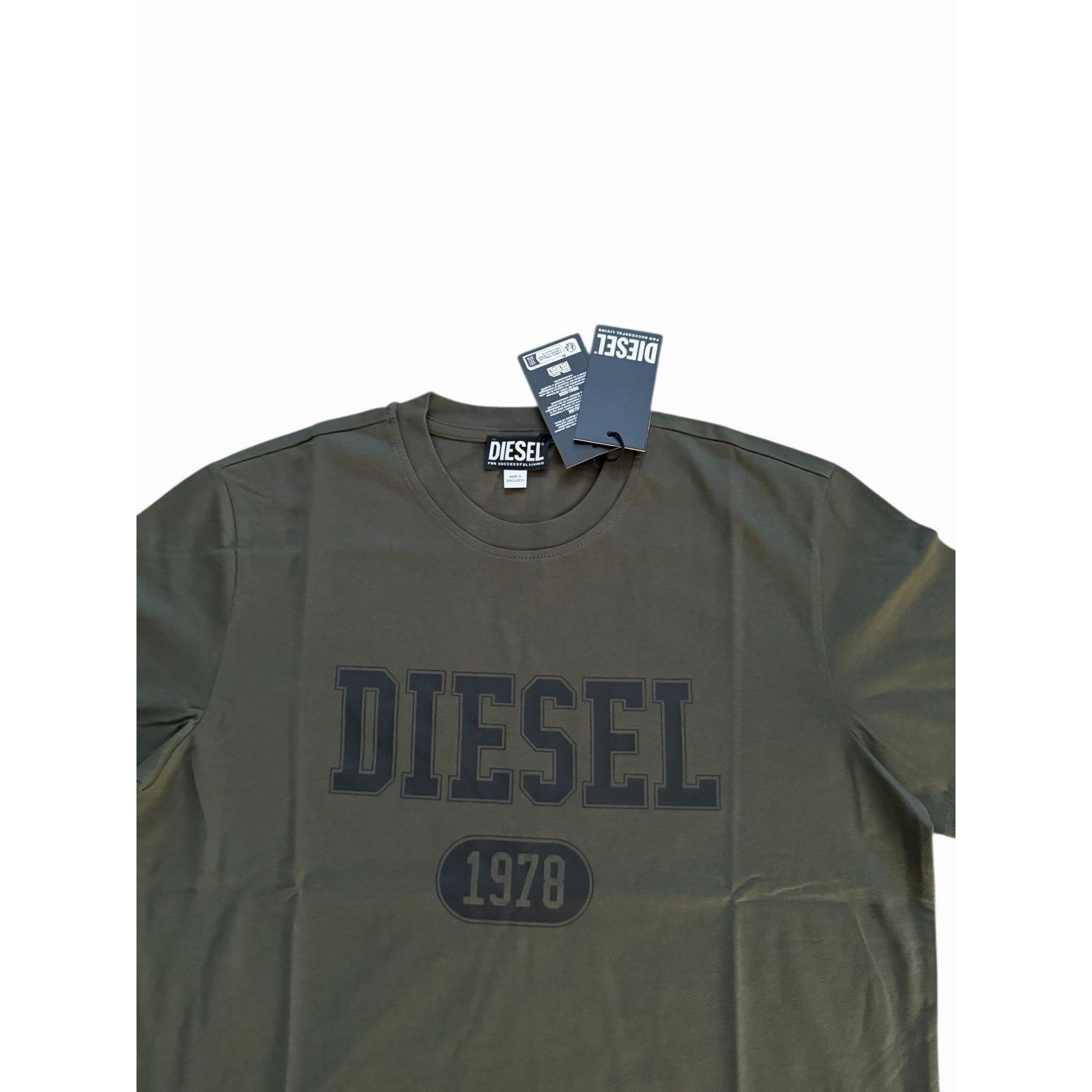 Diesel Diesel T-Diegor Maglietta T-Shirt Army Green $70 Size L Size US L / EU 52-54 / 3 - 2 Thumbnail