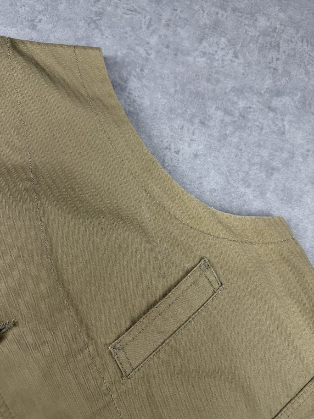 Scarti-Lab Scarti-Lab Beige Workwear Utility Waistcoat Vest Size XL Size US XL / EU 56 / 4 - 5 Thumbnail
