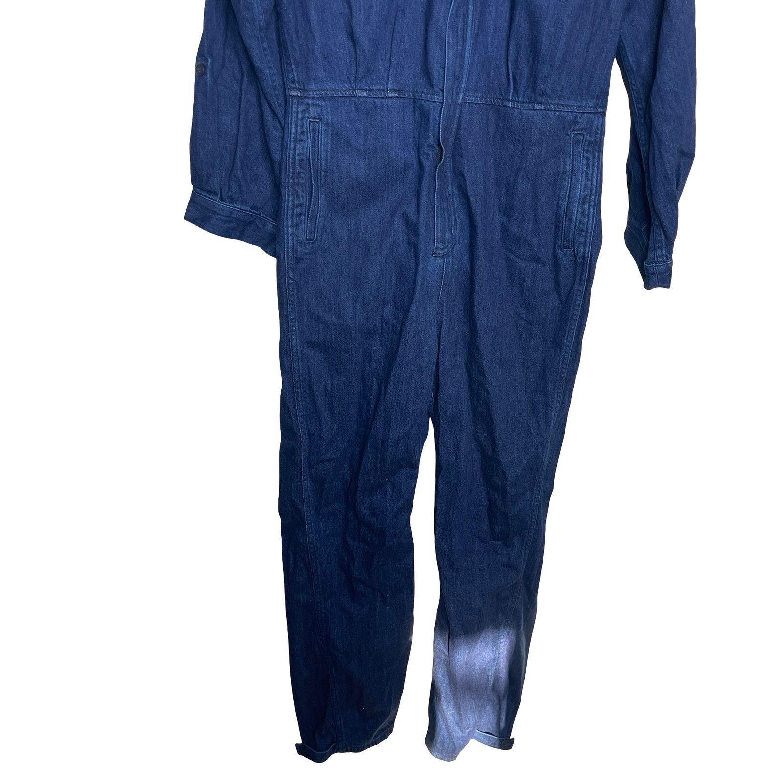 Other The Only Jane Boiler Suit Blue Denim Long Sleeve Jumpsuit 6 Size 28" / US 6 / IT 42 - 5 Thumbnail