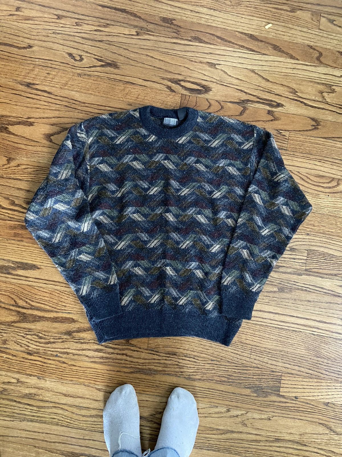 Vintage Vintage knit sweater Size US L / EU 52-54 / 3 - 1 Thumbnail