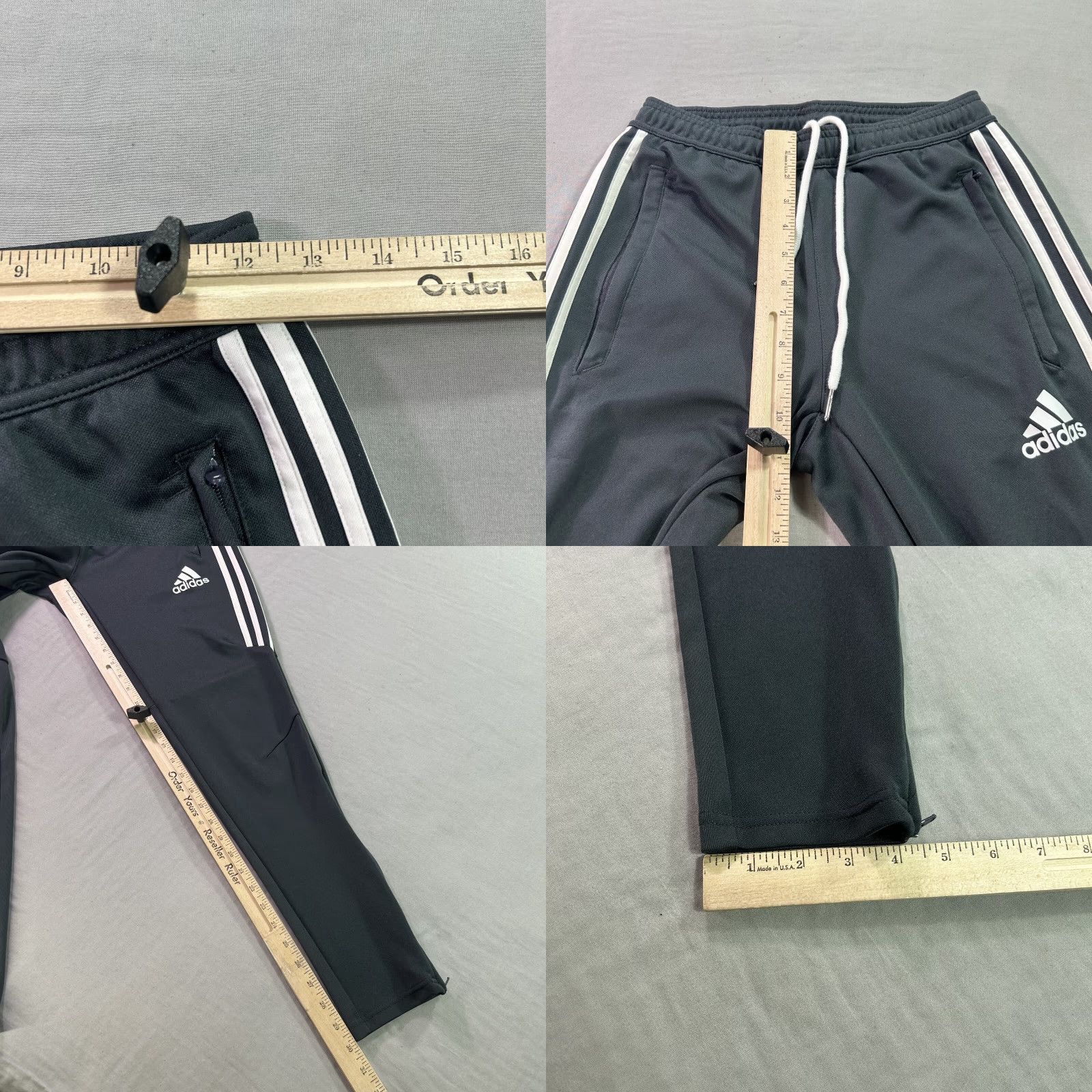 Adidas Adidas Tiro 19 Pants Womens Small Gray White Track Training Soccer Jogger Size 28" / US 6 / IT 42 - 8 Thumbnail