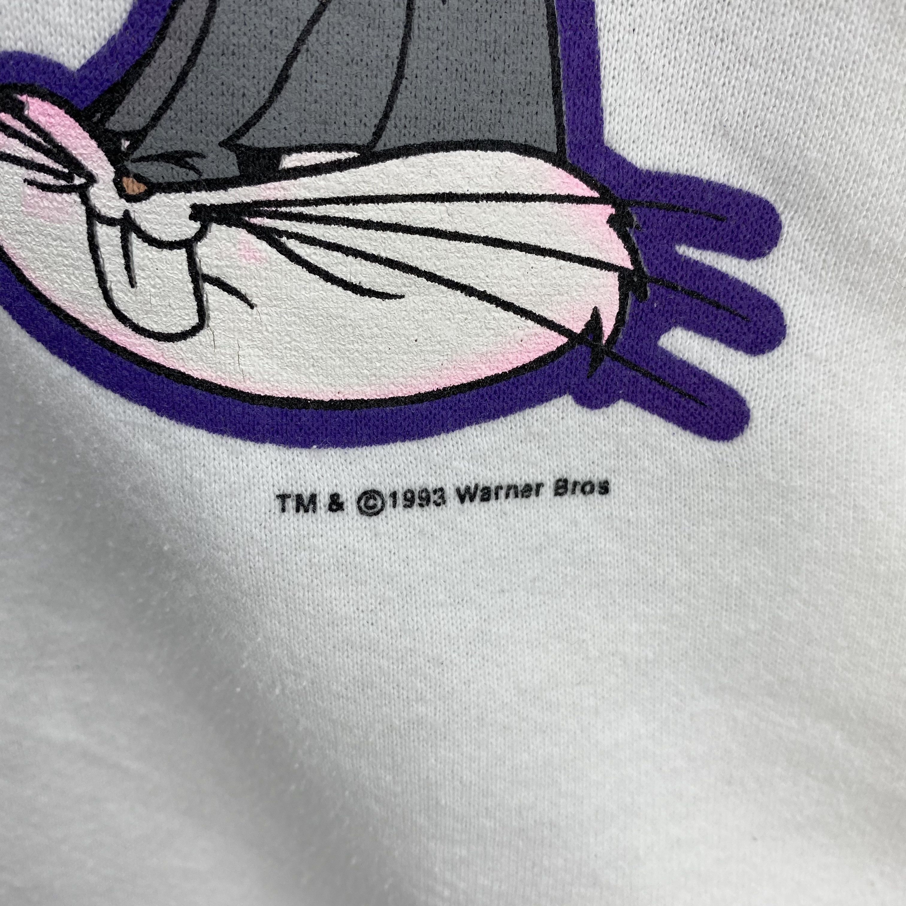 Vintage Vintage 90 Looney Tunes Bugs Bunny Hoodie Sweater USA Size US XXL / EU 58 / 5 - 5 Thumbnail