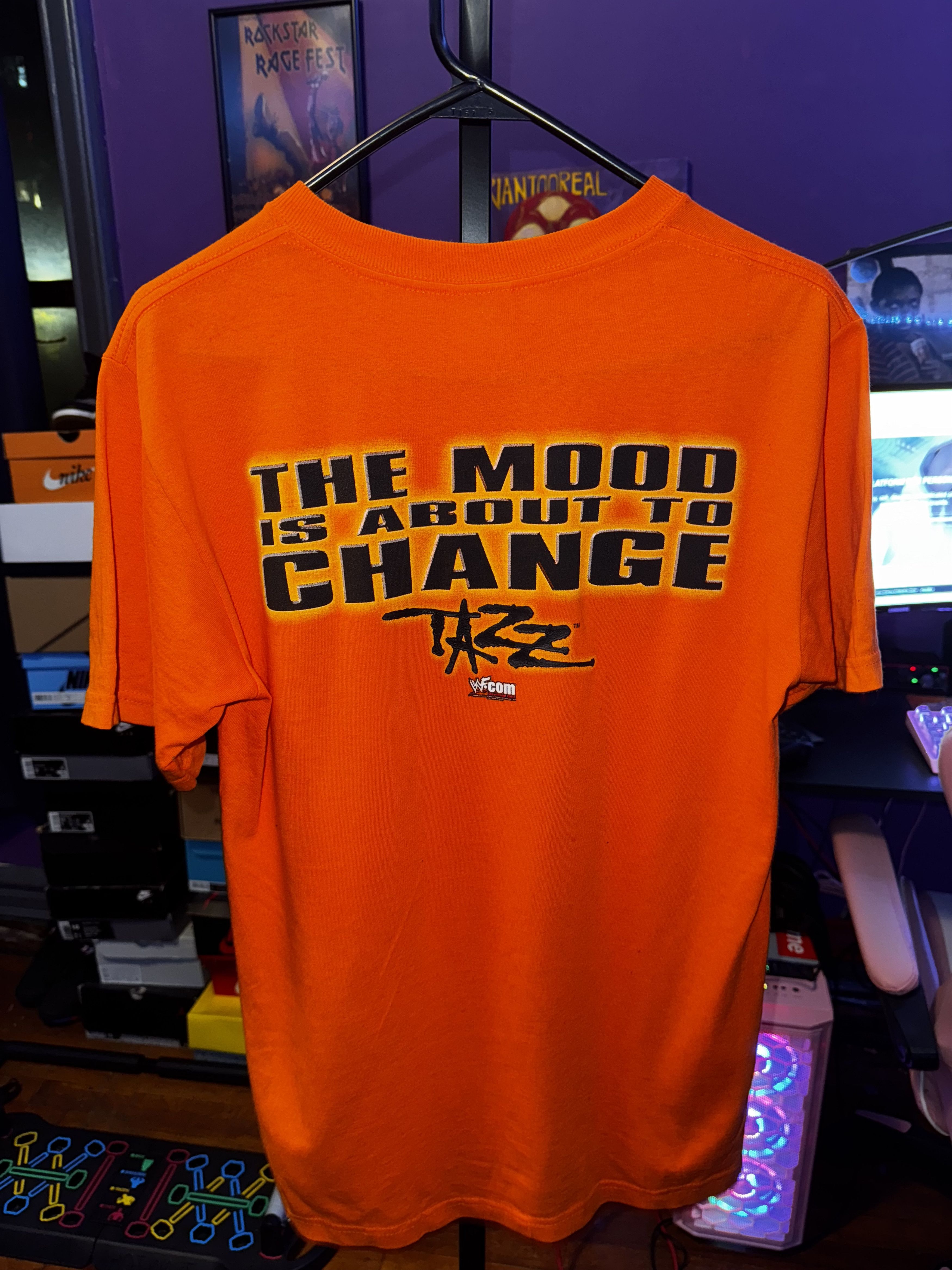 WWE Vintage WWE Tazz t-shirt "the mood is about to change" Size US S / EU 44-46 / 1 - 2 Thumbnail