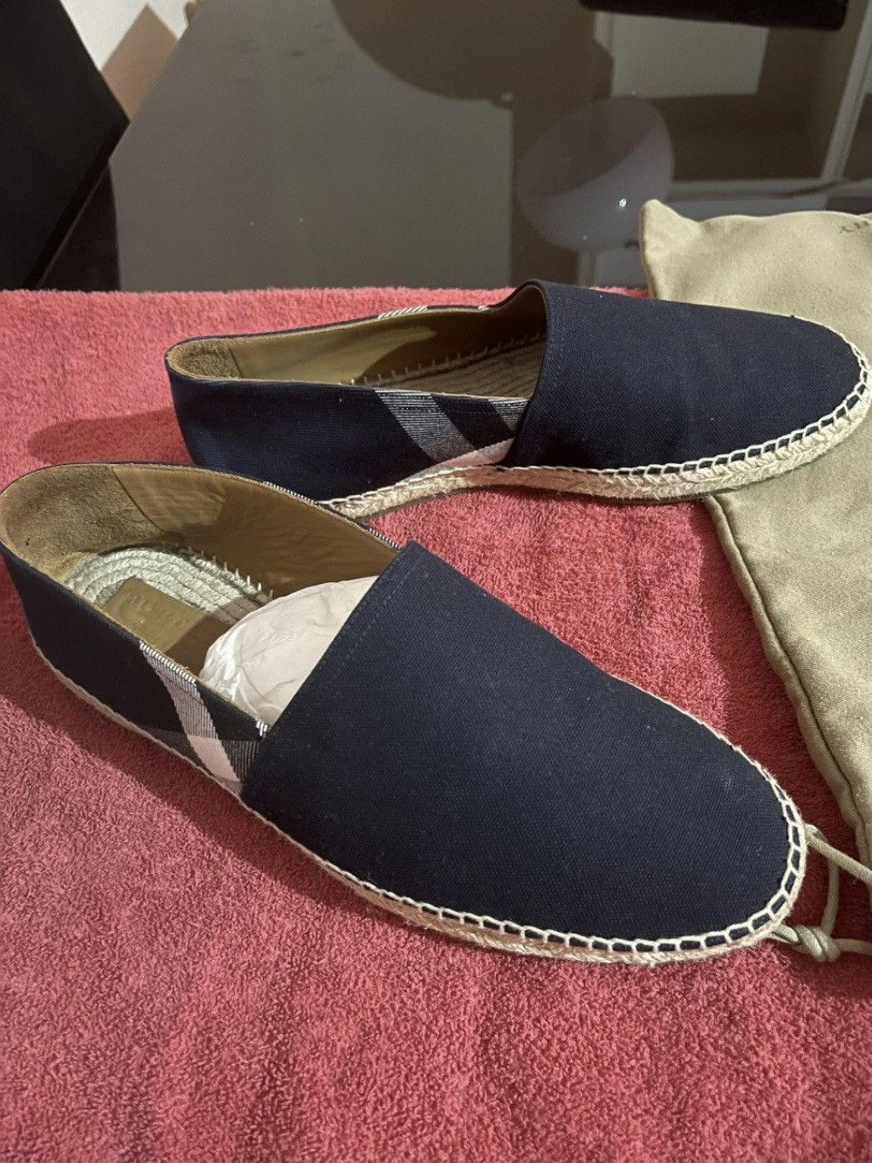 Burberry Burberry Navy Blue Espadrilles Size US 10.5 / EU 43-44 - 3 Thumbnail