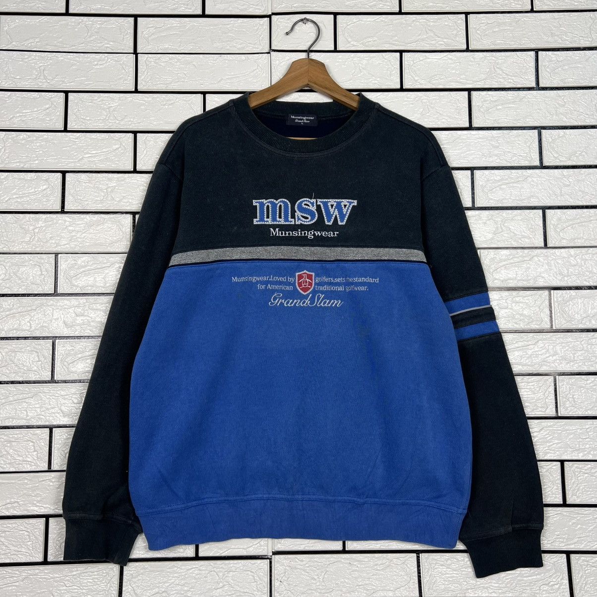 Grand Slam Vintage 90's MUNSINGWEAR Grand Slam Sweatshirt #4015-C183 Size US L / EU 52-54 / 3 - 1 Thumbnail