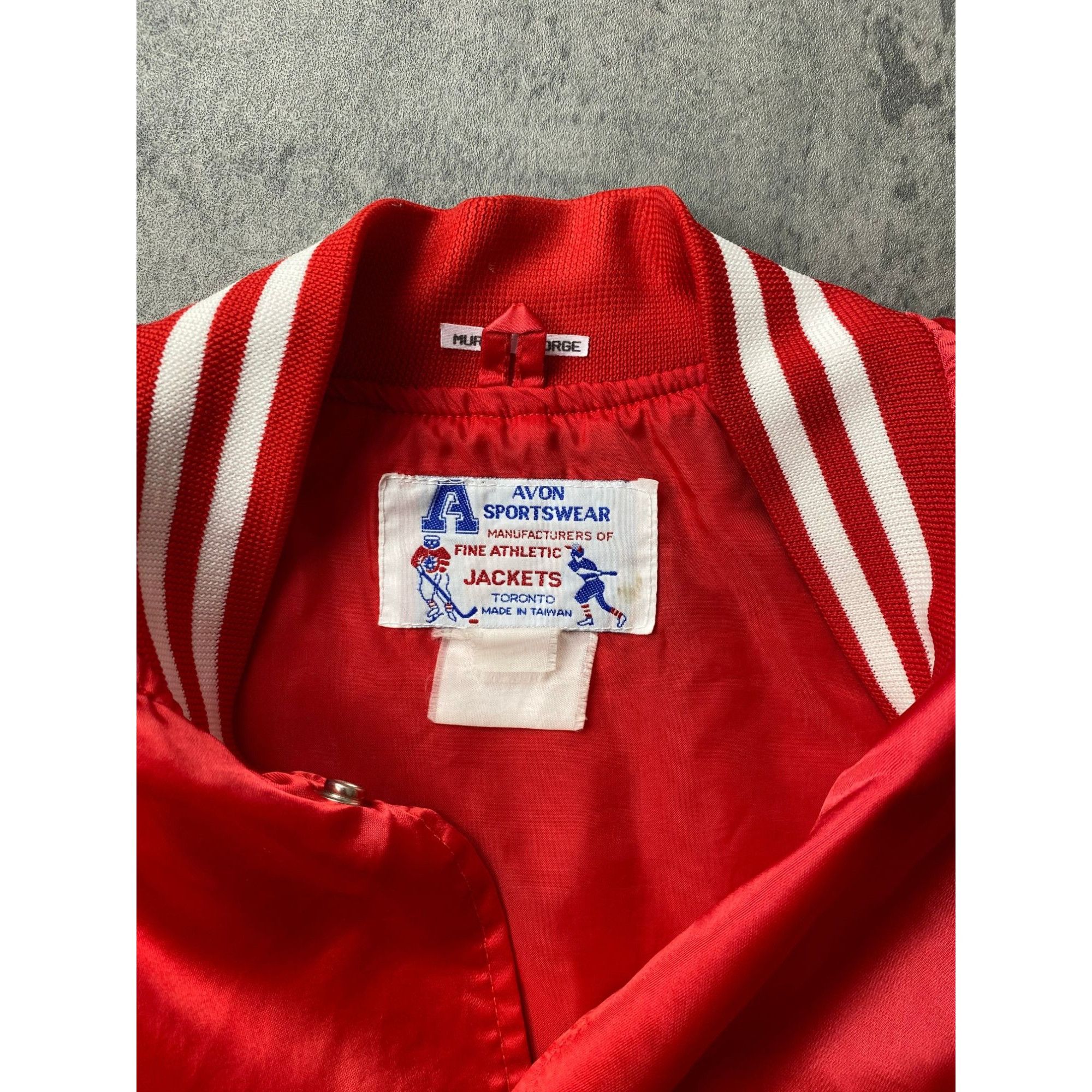 Vintage Vintage Apple Auto Glass Jacket Satin Snap On Size US L / EU 52-54 / 3 - 4 Thumbnail