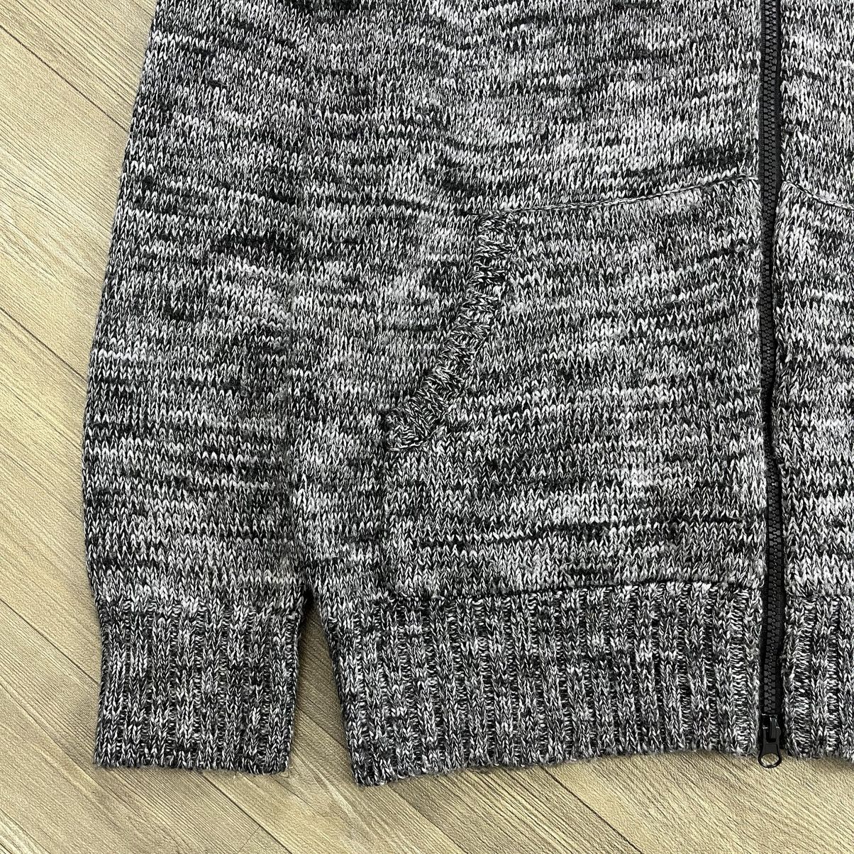 PPFM 2000s PPFM Knitted Full Zip Fur Hoodie Winter Lgb Style Size US L / EU 52-54 / 3 - 8 Thumbnail